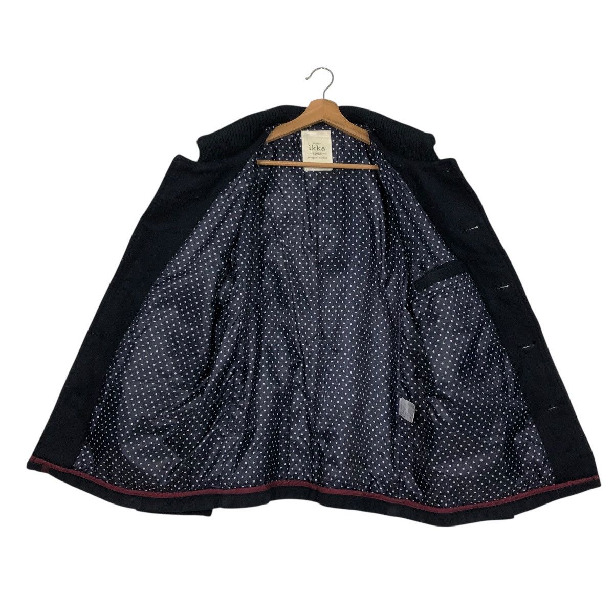 Japanese Brand 🔥VINTAGE WOOL CHORE JACKET DOUBLE COLLAR IKKA ISSEY MIYAKE Size US XL / EU 56 / 4 - 15 Thumbnail