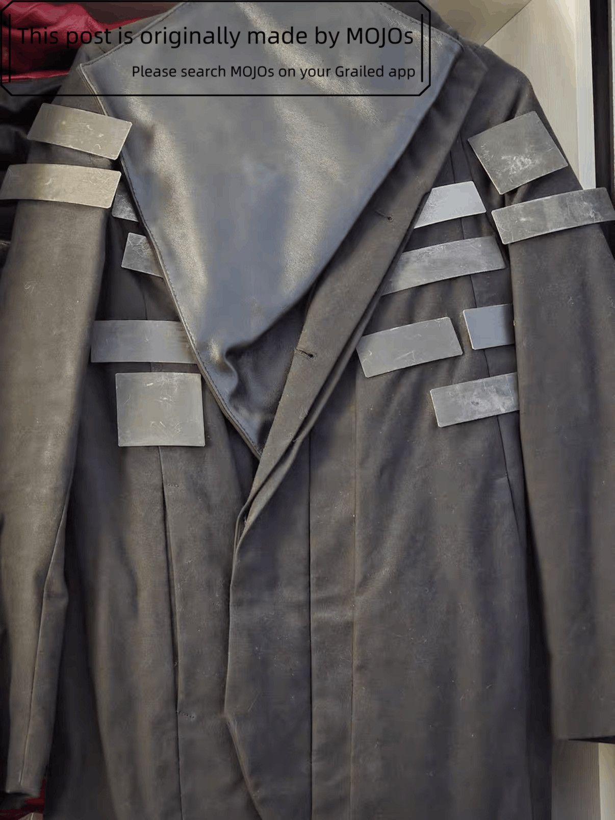 Julius Julius x Claustrum 16AW Leather Collar Steel Patch Coat Size US S / EU 44-46 / 1 - 2 Thumbnail