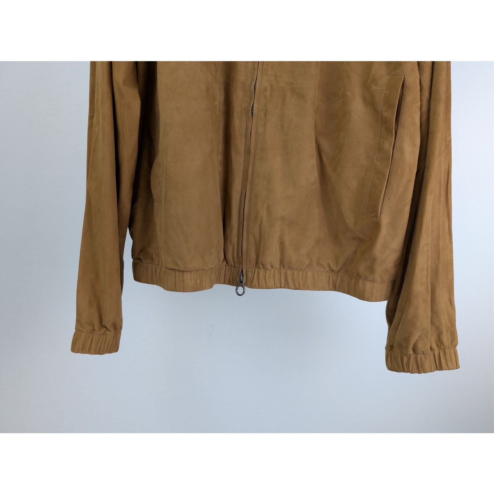 Loro Piana o1rshd1 Bomber Lowered Jacket in Camel Size US XL / EU 56 / 4 - 4 Thumbnail