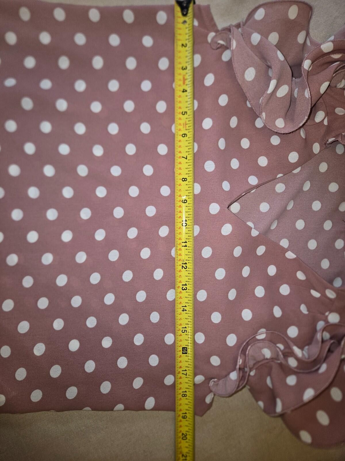Other Dusty Pink Romantic Size M Polka Dot Ruffles Top Cottage Size M / US 6-8 / IT 42-44 - 2 Thumbnail