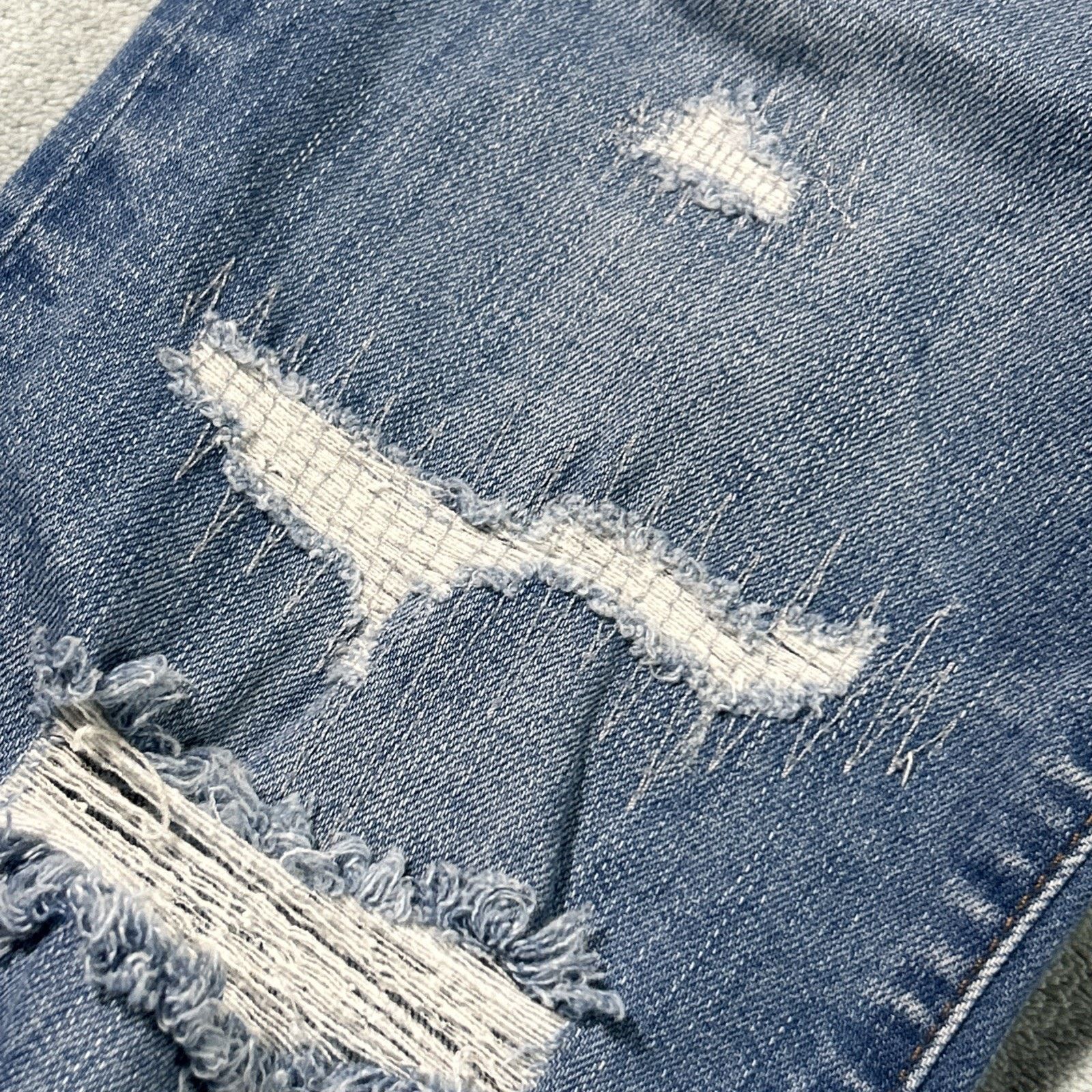 Madewell Baggy Bootcut Jeans 28x26 Raw Hem Flare Hamilton Dojo Button Size 28" / US 6 / IT 42 - 13 Thumbnail