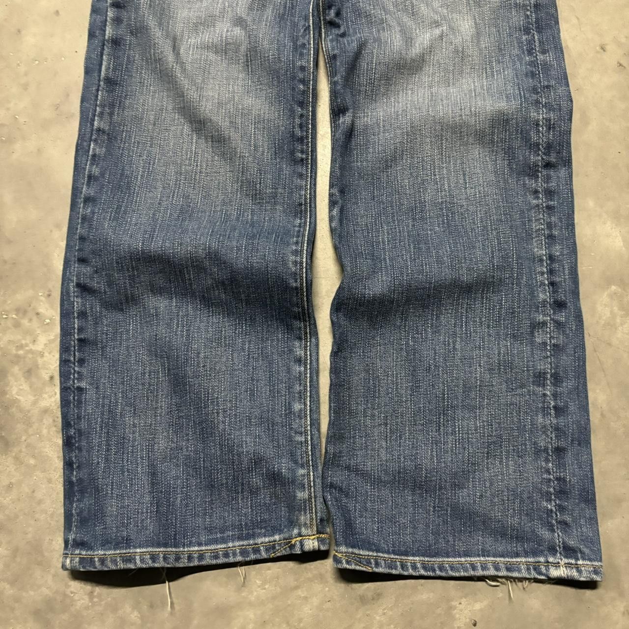 Japanese Brand × Vintage Crazy Vintage Y2K/2000s Grunge Faded Medium Wash Denim Jeans! Size US 30 / EU 46 - 6 Thumbnail