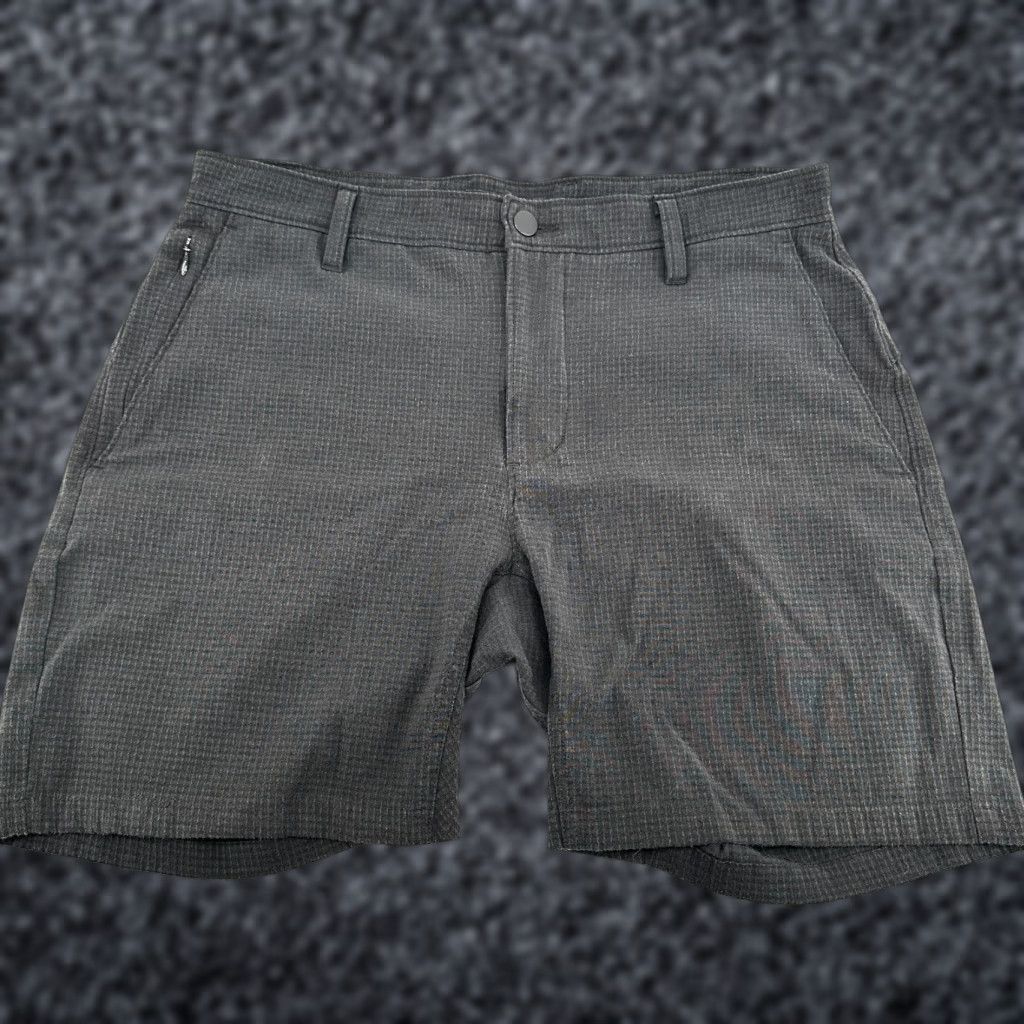 Vintage Proof Chino Shorts Black Men's 26 Hiking Check Outdoor Pockets Flat Front Size US 26 / EU 42 - 1 Thumbnail