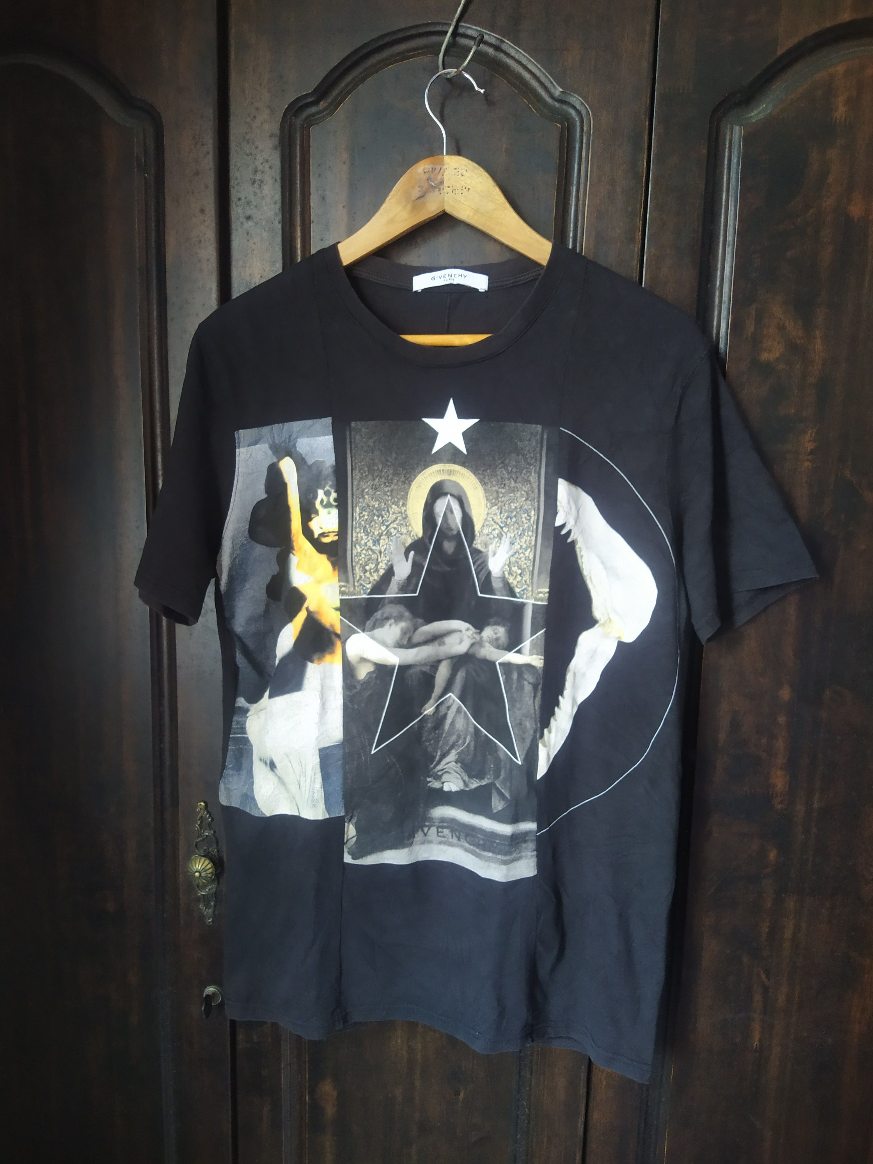 Vintage Givenchy Paris Religious Iconography Star Print Size US L / EU 52-54 / 3 - 1 Thumbnail