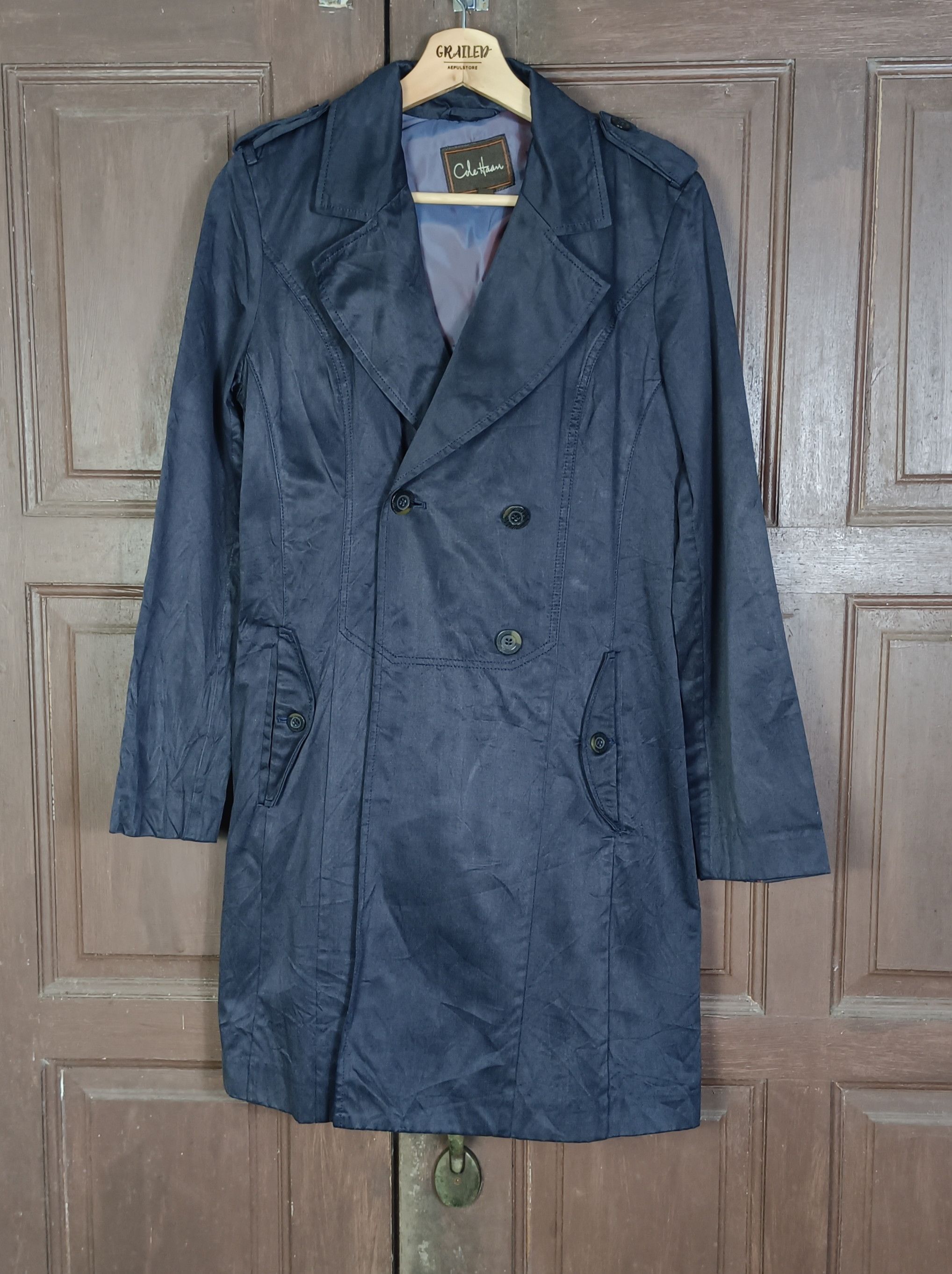 Cole Haan Vintage🔥Cole Haan Double Breast Trench Coat Size S / US 4 / IT 40 - 1 Thumbnail