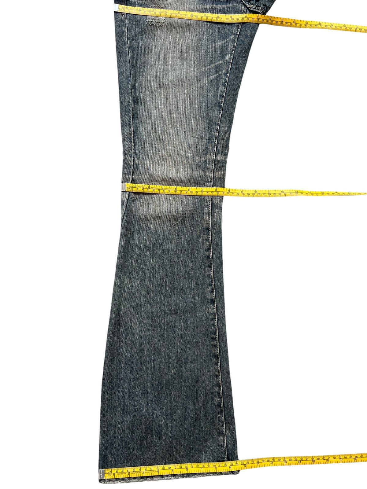 Edwin Edwin Vienus Distressed Bootcut Denim Flare Jeans 31x34 Size US 31 - 14 Thumbnail