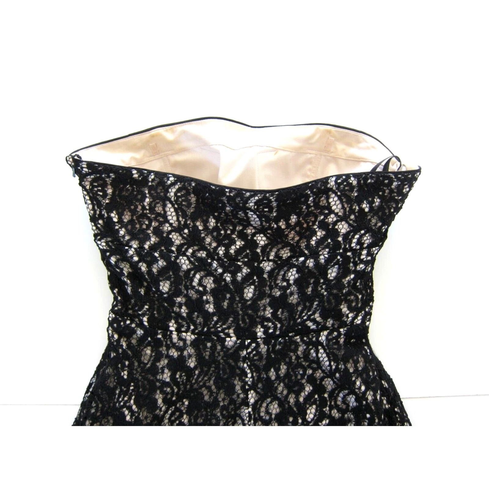 White House Black Market Embroidered Strapless Sweetheart Dress 6
