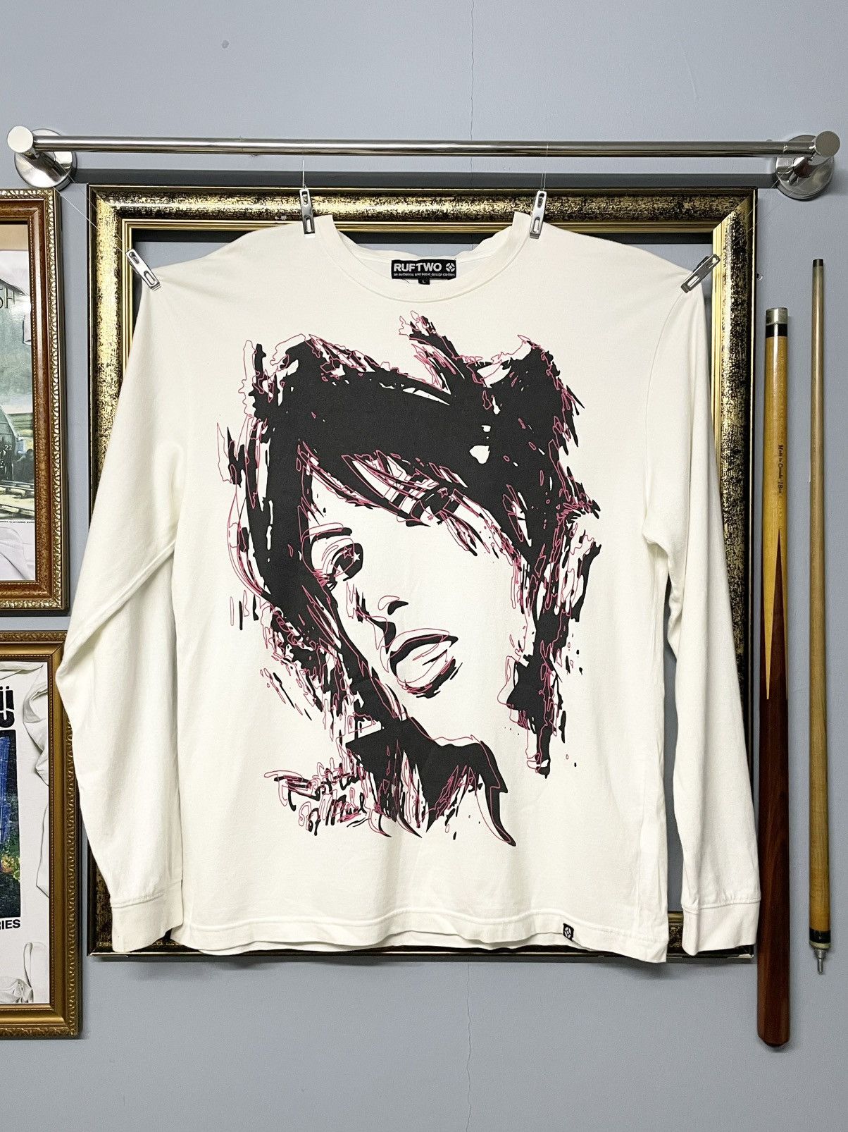 Designer Vintage 1990s Japan Designer Ruftwo Girl Valentine Pop Tee Size US M / EU 48-50 / 2 - 1 Thumbnail