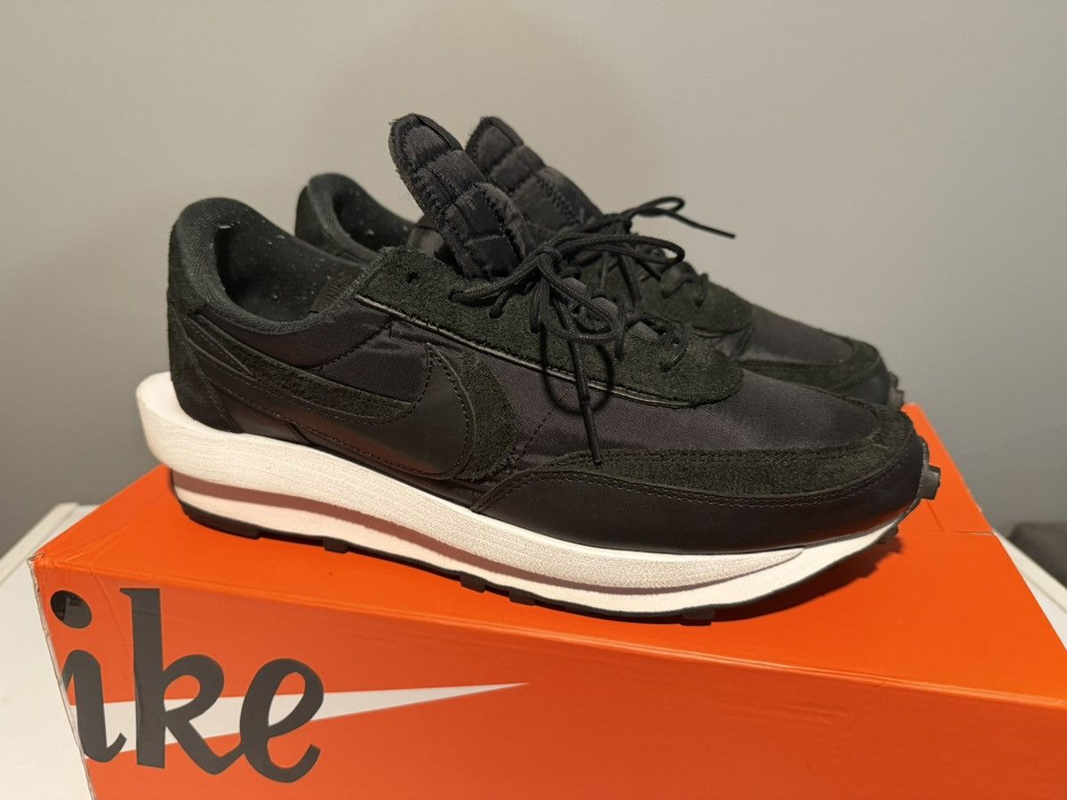 Nike × Sacai Nike Sacai LD Waffle Black Nylon Size US 12 / EU 45 - 2 Thumbnail