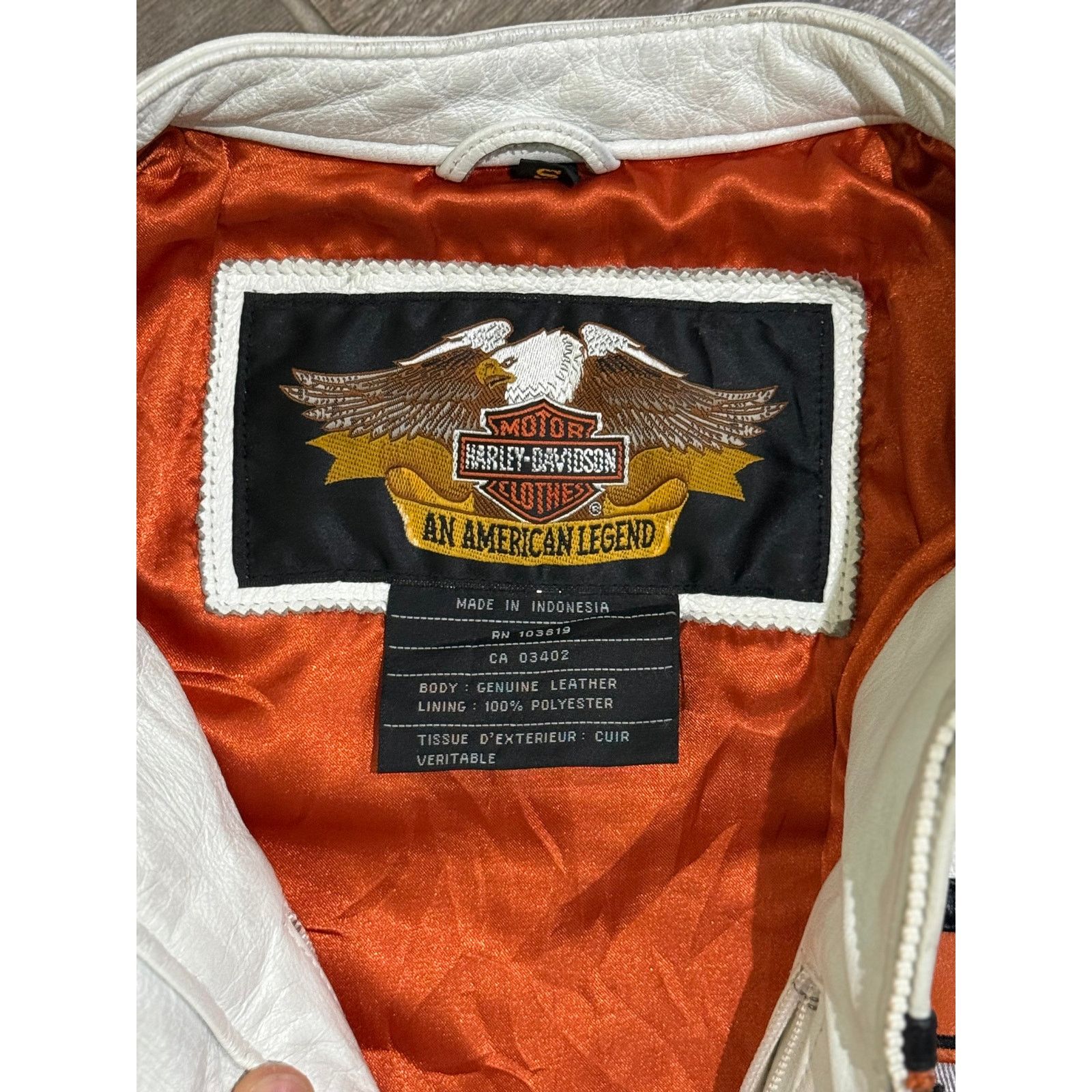 Harley Davidson Vintage Women's Harley Davidson Leather Biker Jacket Size S / US 4 / IT 40 - 4 Thumbnail