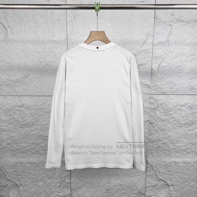 Givenchy Givenchy White Logo Patch Long Sleeve T-Shirt Size US XS / EU 42 / 0 - 2 Thumbnail