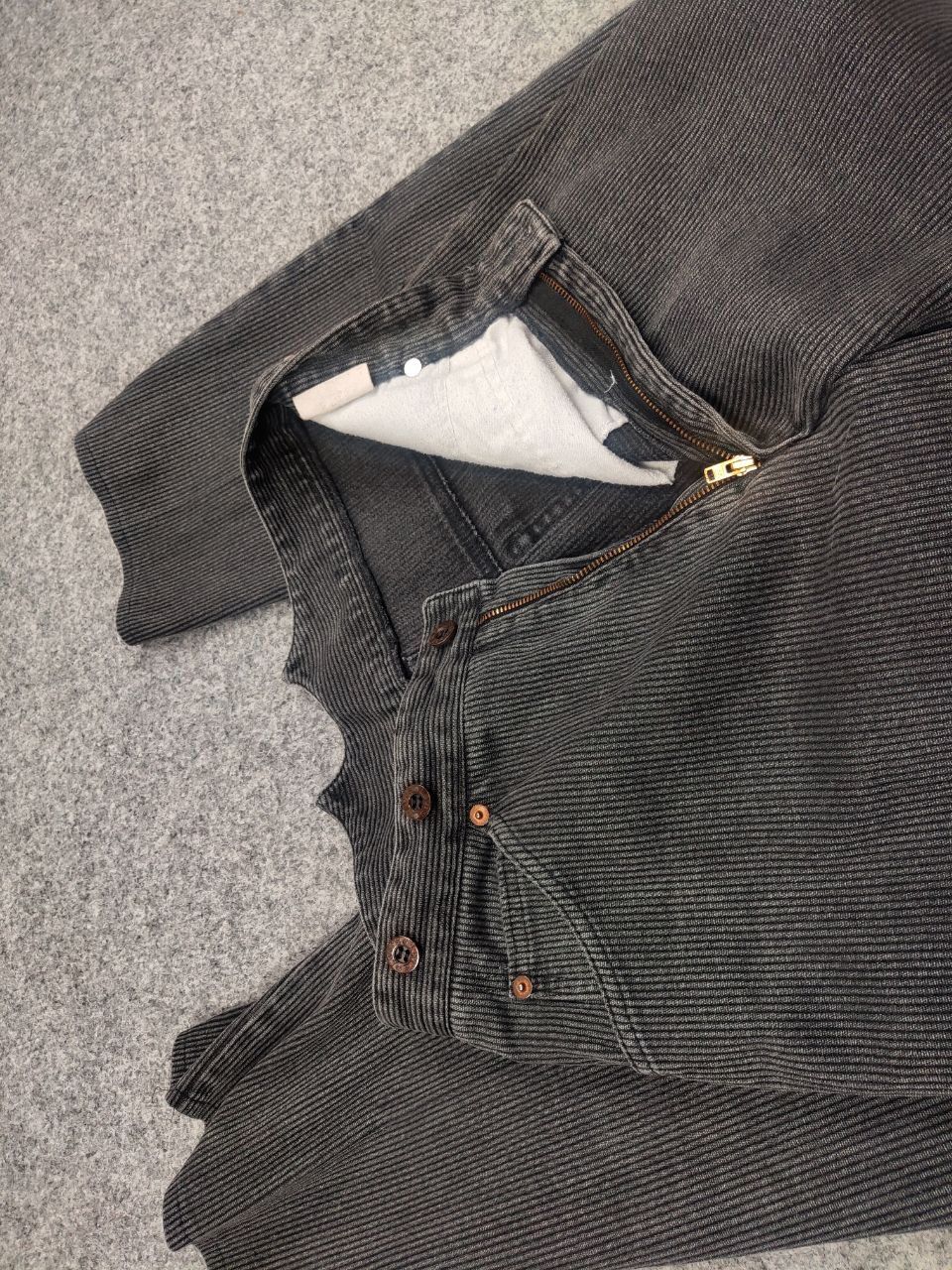 Levi's Vintage 80's levis Work Dark Faded Corduroy Trouser Pants Size US 30 / EU 46 - 10 Thumbnail