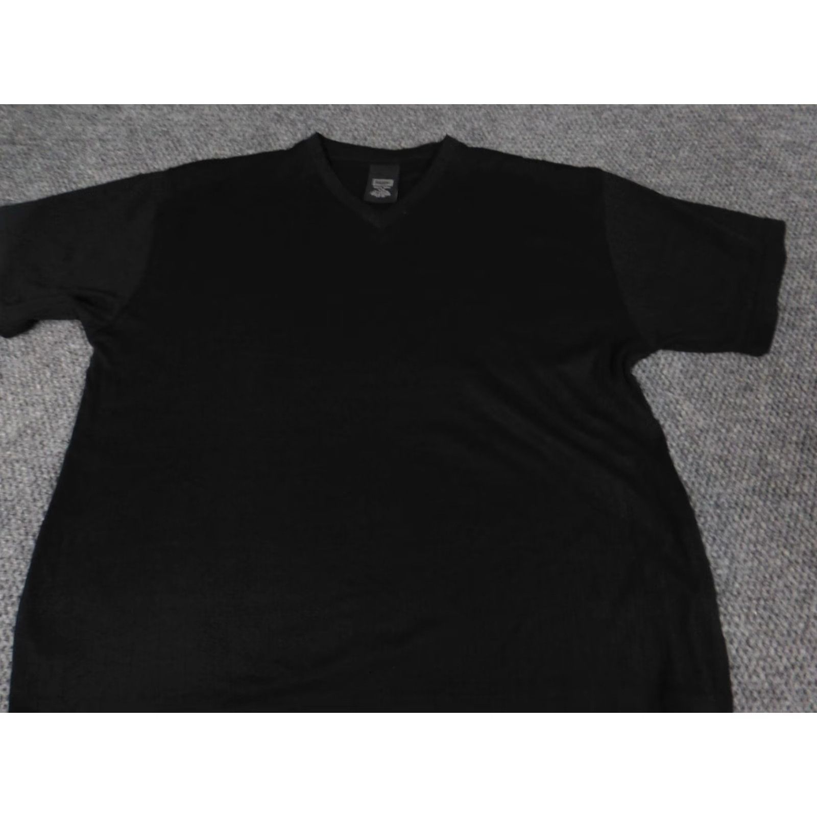 Haggar Haggar Mens T-Shirt Shirt Large Black V-Neck stretch Regular Cotton Short Sleeve Logo Button Vintage No (adjusted for clarity) Size US L / EU 52-54 / 3 - 3 Thumbnail