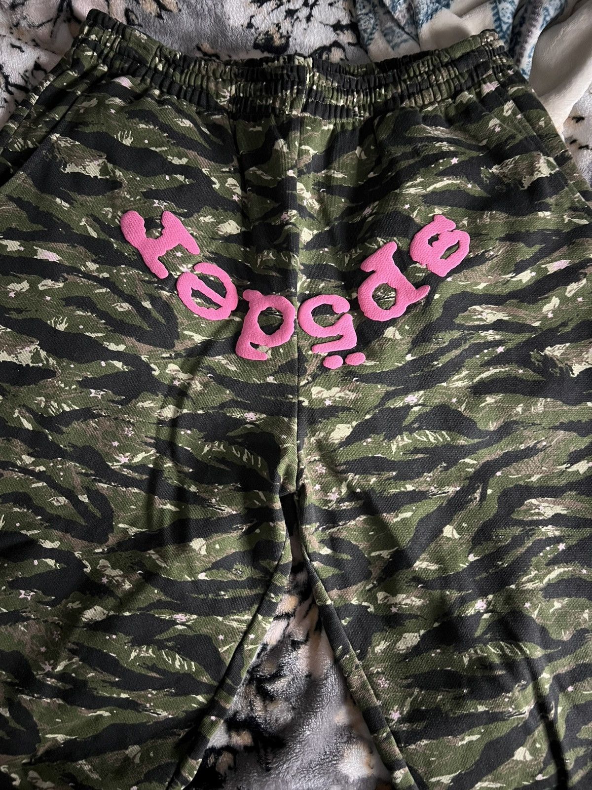 Sp5der SP5DER OG Web V2 Tiger Camo Sweatpants Size US 38 / EU 54 - 2 Thumbnail