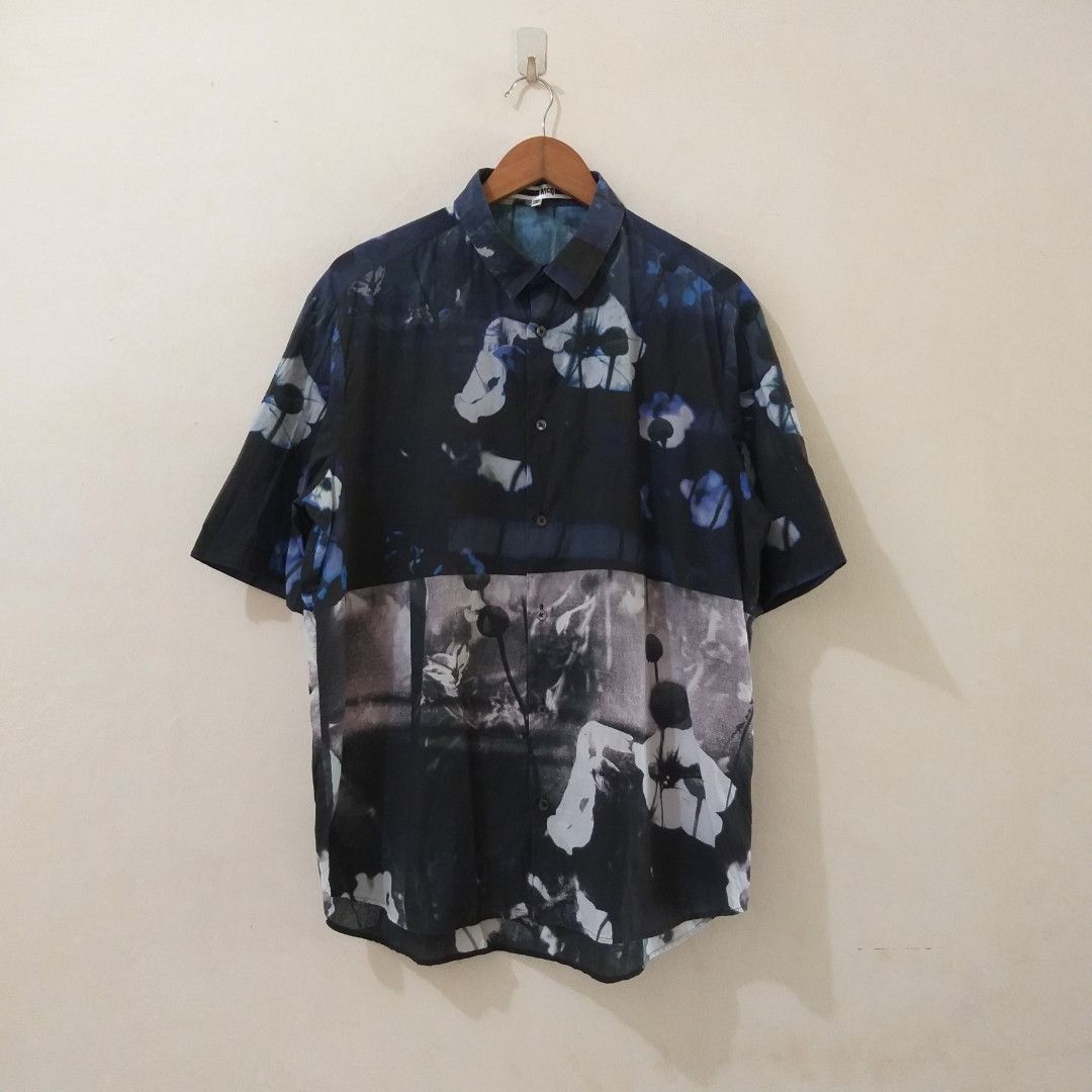 Alexander McQueen Alexander McQueen McQ Graphic Floral Short Sleeve Shirt Size US XL / EU 56 / 4 - 1 Thumbnail