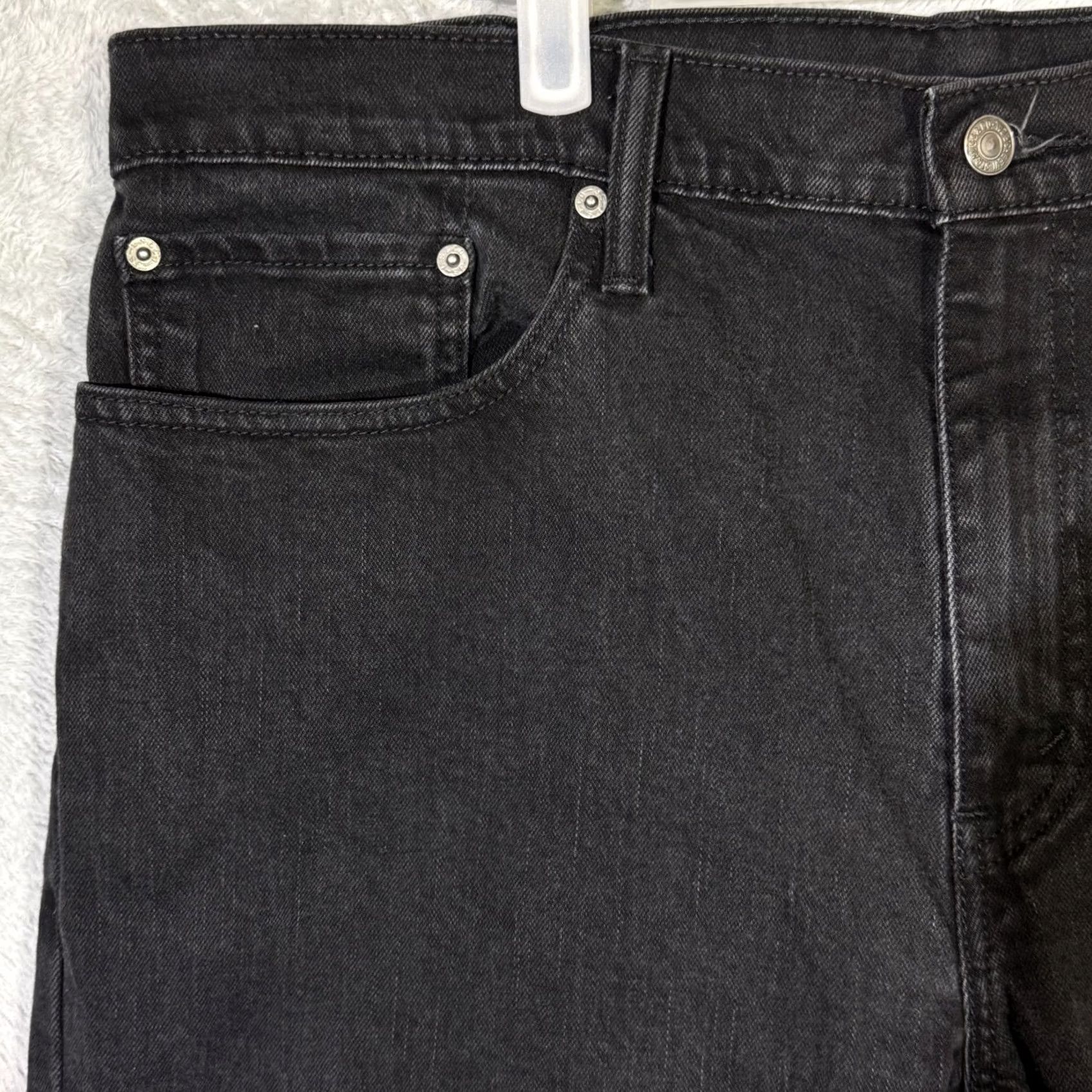 Levi's Levi's 559 Men Jeans 38x32 Black Stretch Denim Relaxed Straight Mid Rise Size US 38 / EU 54 - 3 Thumbnail