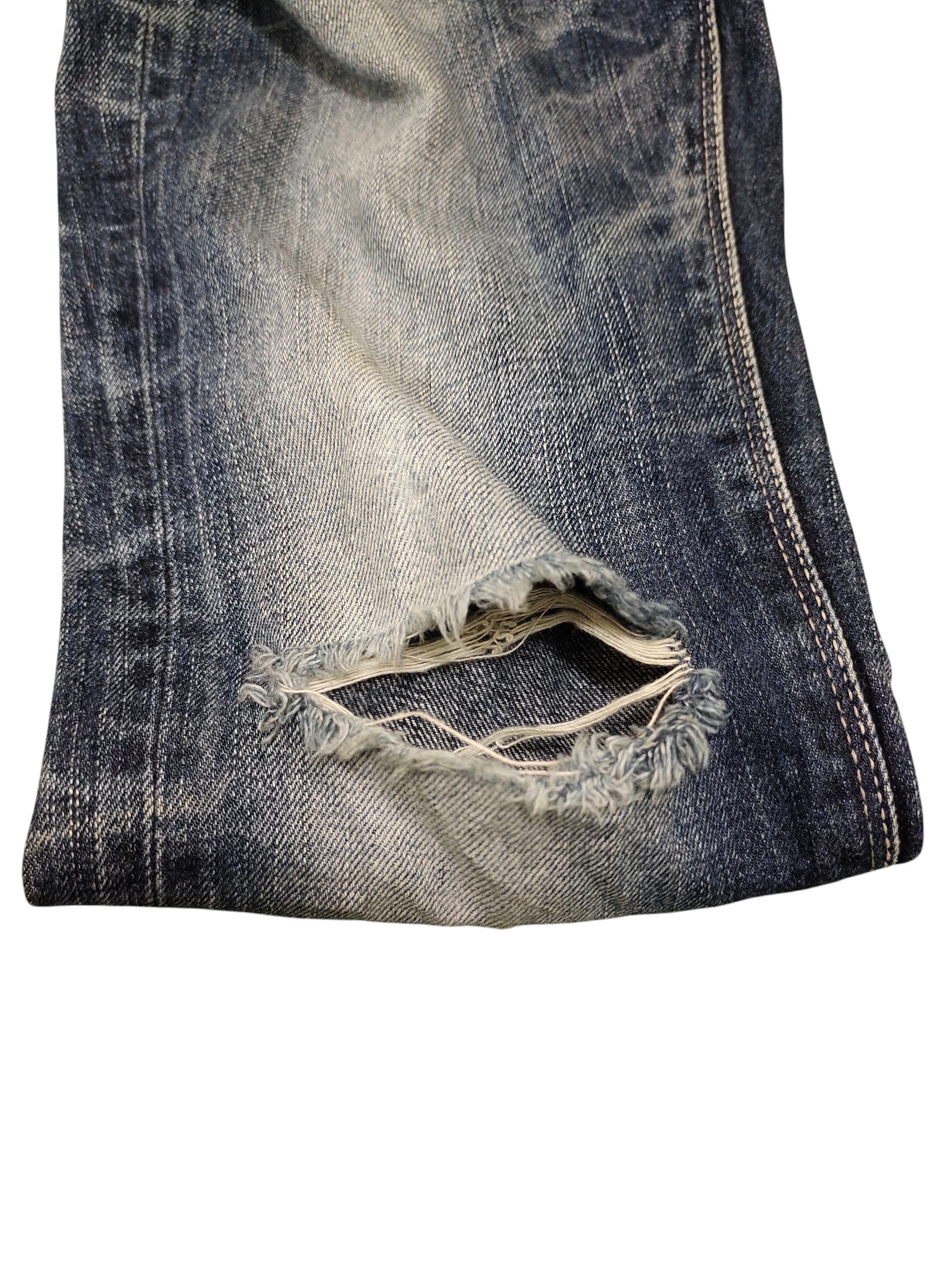 GOSTAR DE FUGA Vintage Fuga Japan Clawmark Distress Faded Denim Jeans Size US 30 / EU 46 - 14 Thumbnail