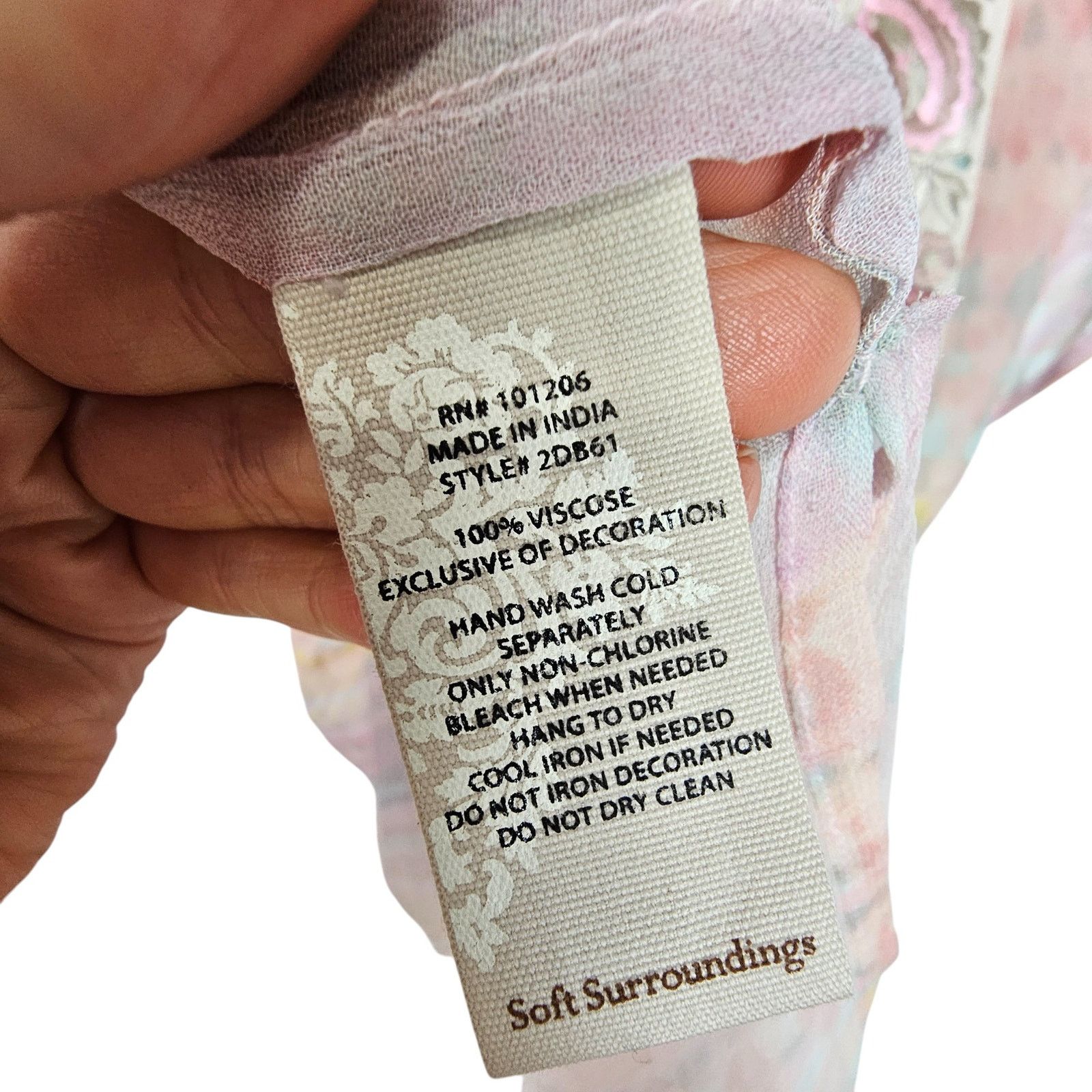 Soft Surroundings Soft Surroundings Floral Embroidered Kimono S/M Boho Cottage Size S / US 4 / IT 40 - 7 Thumbnail