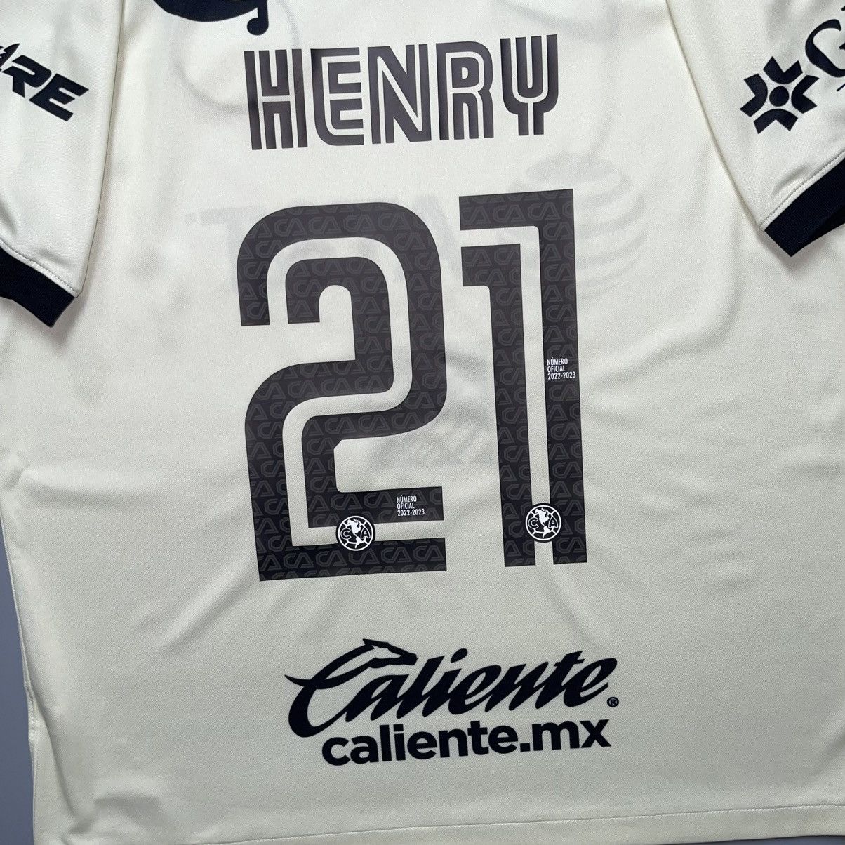 Nike CLUB AMERICA NIKE 2022/2023 FOOTBALL THIRD JERSEY #21 HENRY Size US L / EU 52-54 / 3 - 10 Thumbnail