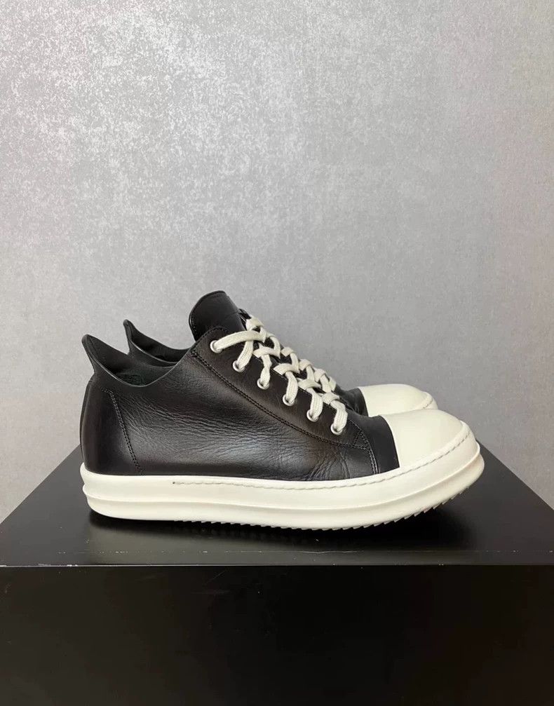 Rick Owens Rick Owens Black and white low-top Converse shoes Size US 10 / EU 43 - 2 Thumbnail