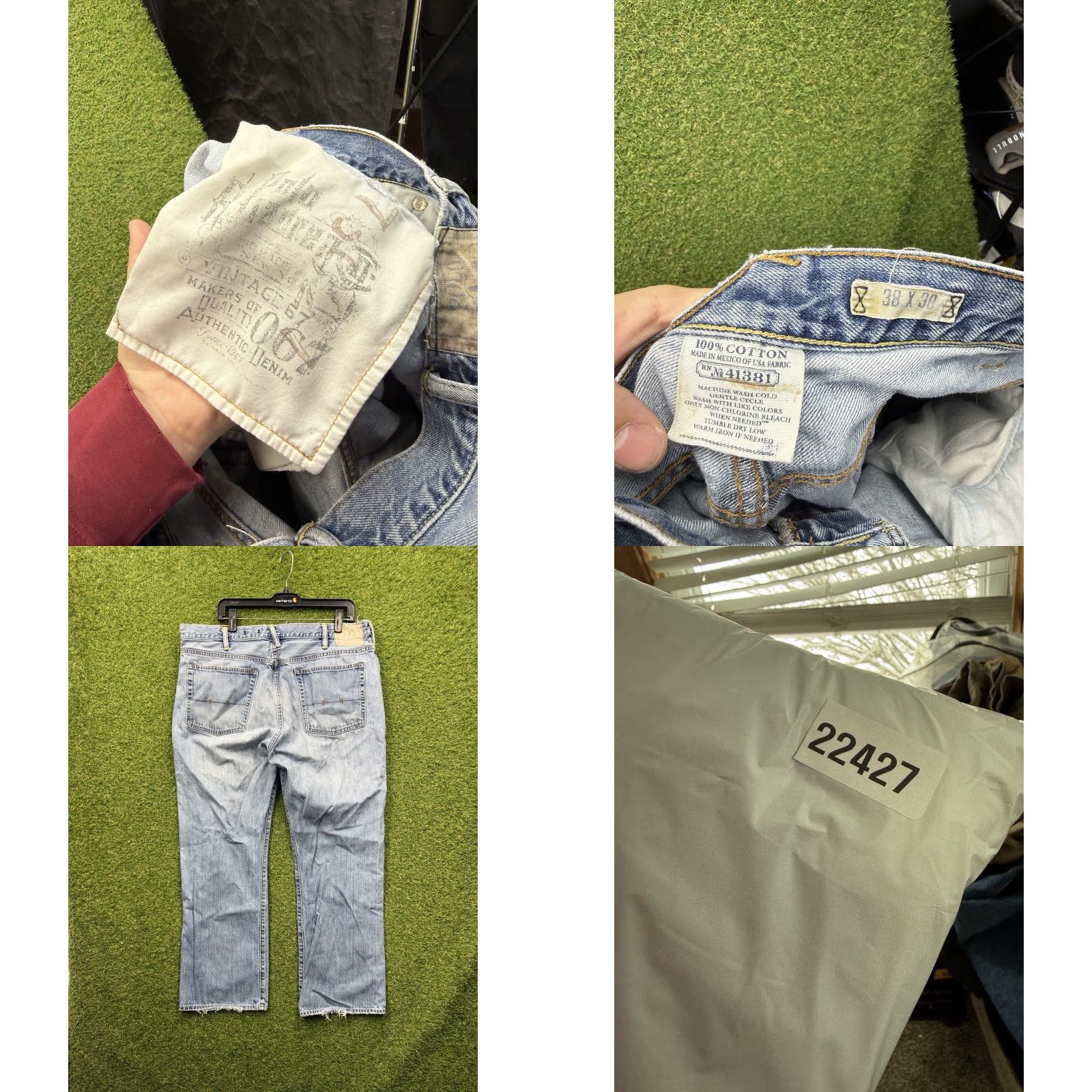 Polo Ralph Lauren Polo Ralph Lauren Jeans Mens 38x30 Light Wash Denim Vintage 67 Straight Leg 5-Pocket Logo Blue Cotton Regular 38 Mens Size US M / EU 48-50 / 2 - 8 Thumbnail