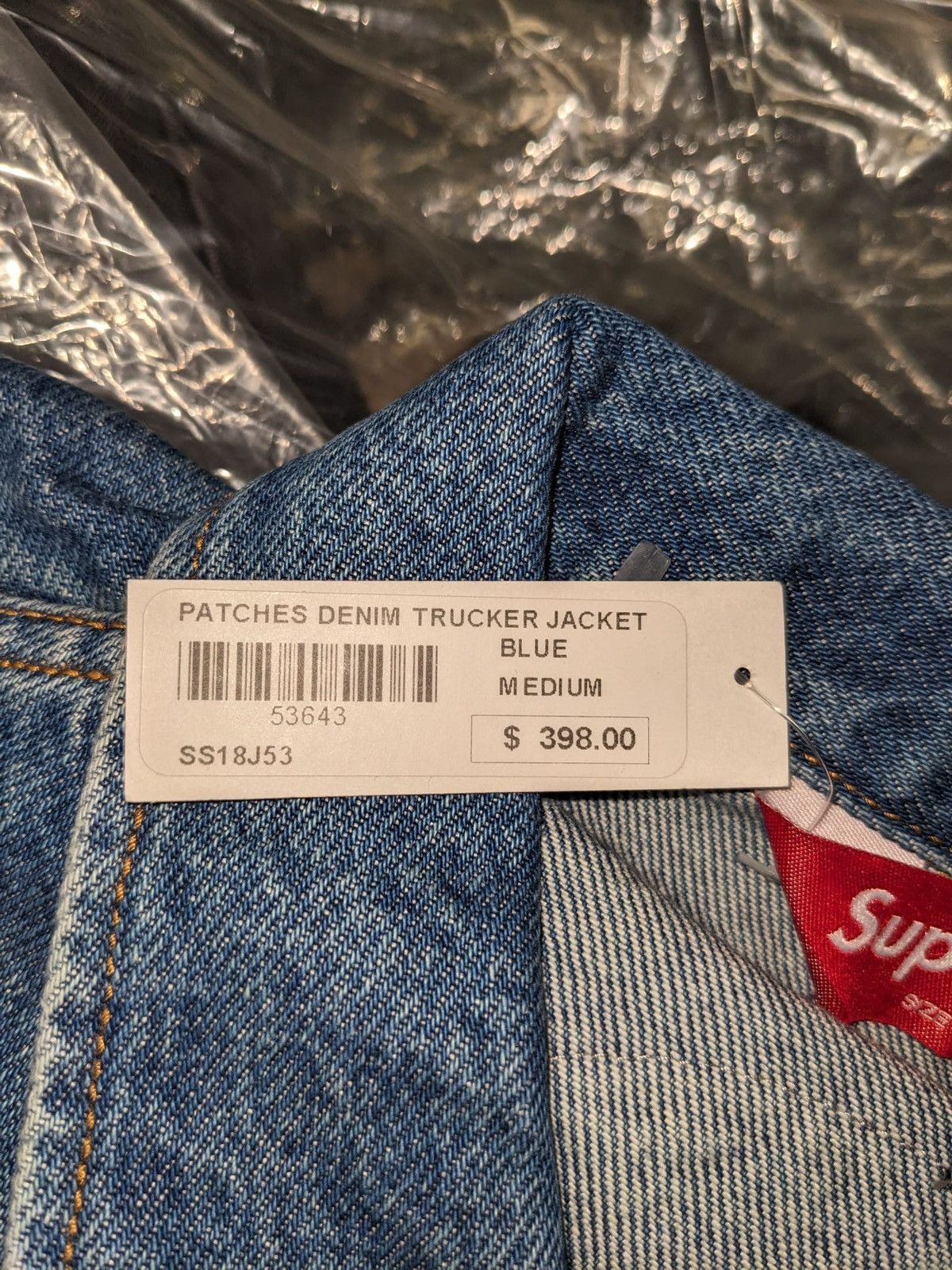 Supreme SS18 SUPREME PATCHES DENIM TRUCKER JACKET BLUE M Size US M / EU 48-50 / 2 - 6 Thumbnail