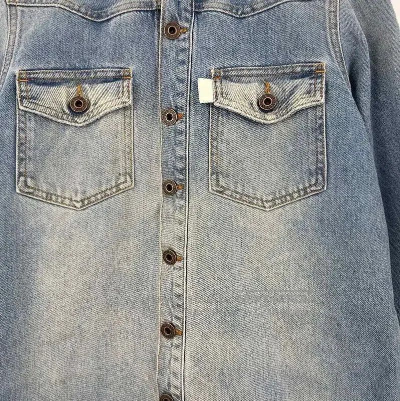 Off-White Off-White Blue Cotton Women's Jacket . Size XS / US 0-2 / IT 36-38 - 4 Thumbnail