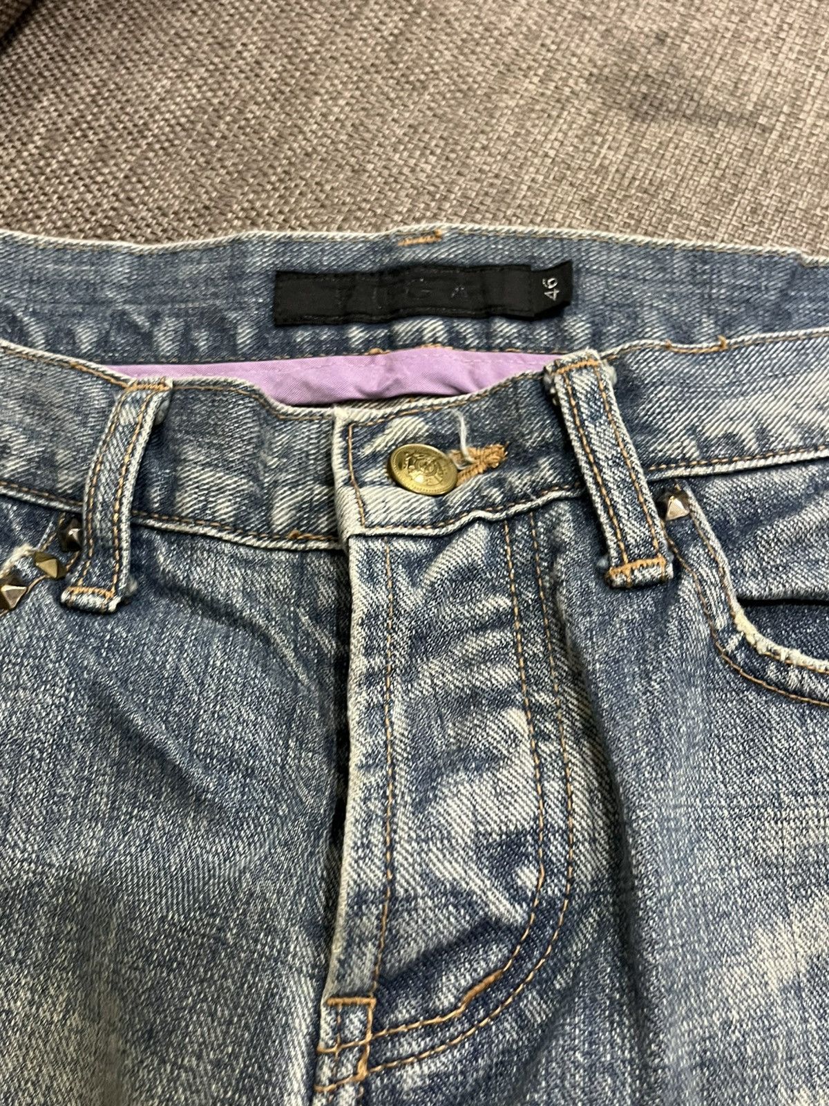 Japanese Brand Gostar de fuga Studded Distressed shortpant vkei grunge Size US 31 - 7 Thumbnail