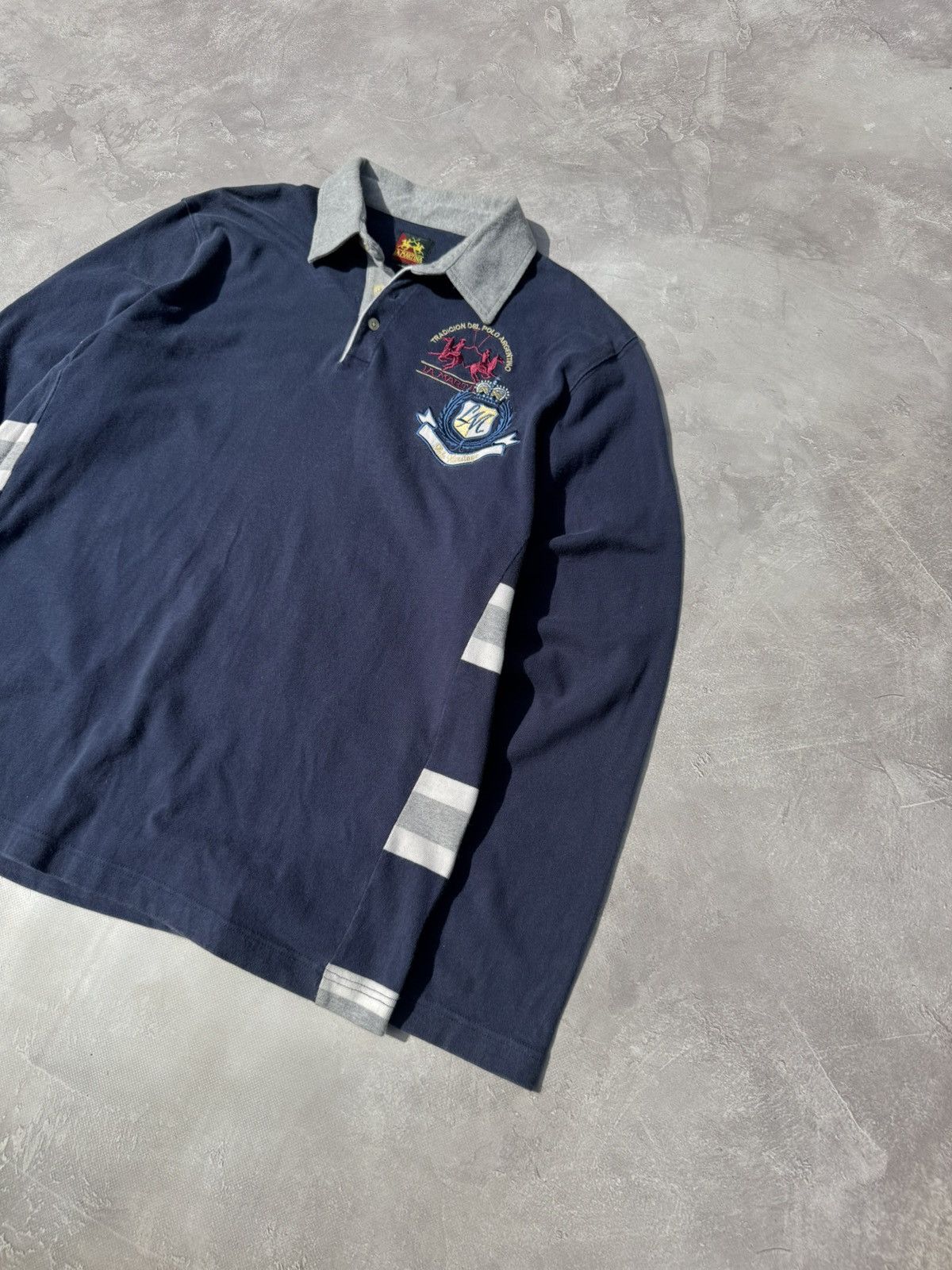 La Martina Vintage La Martina Polo Raph Lauren Style Rugby Long Sleeve Size US XXL / EU 58 / 5 - 3 Thumbnail