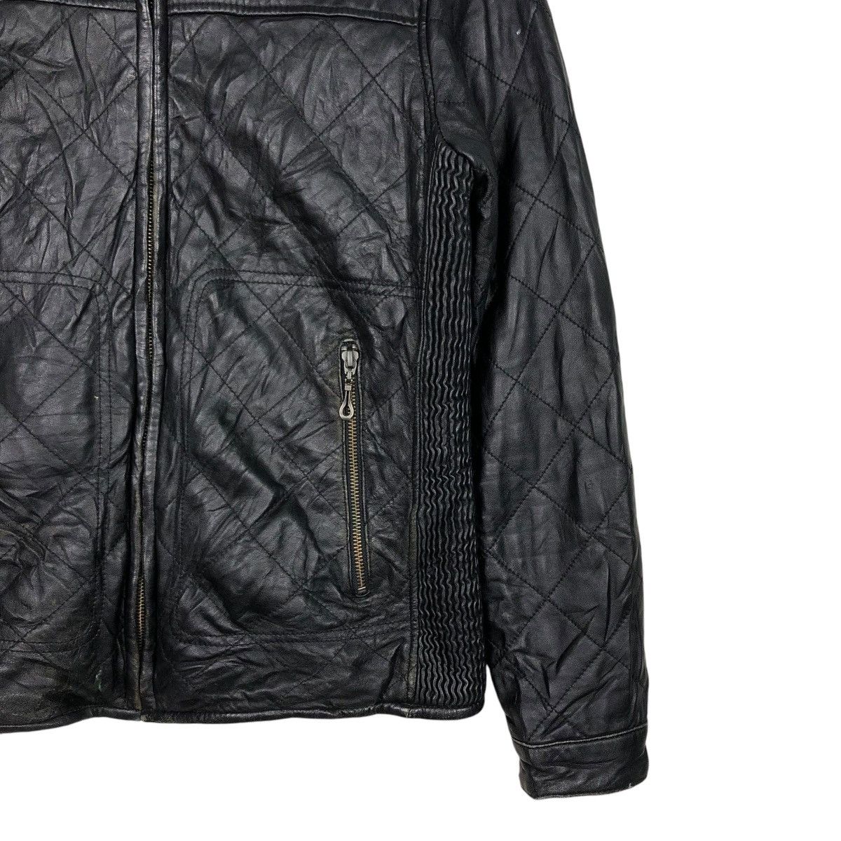 Japanese Brand 🔥VINTAGE BIKER LEATHER JACKET MALE & CO 14th ADDICTION Size US M / EU 48-50 / 2 - 7 Thumbnail
