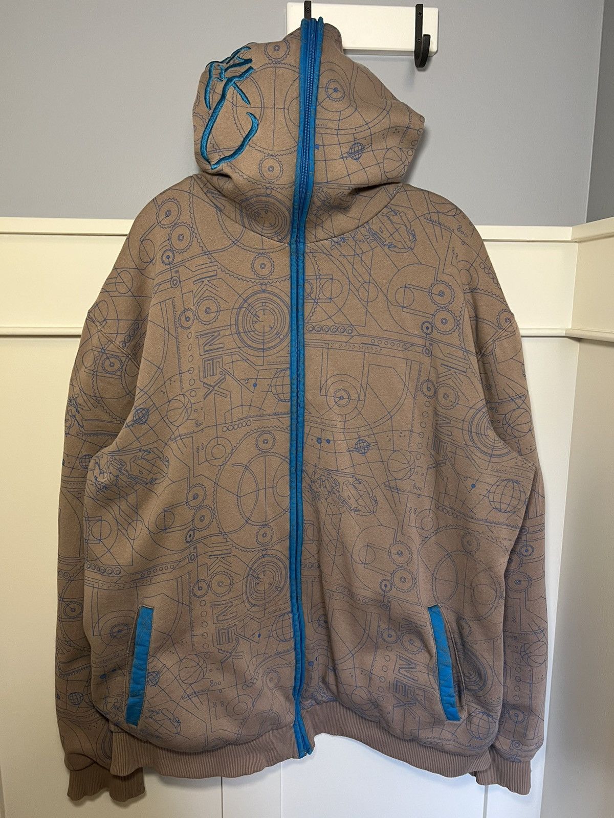 K1X Vintage K1X embroidered logo graffiti print full-zip hoodie Size US XXL / EU 58 / 5 - 8 Thumbnail