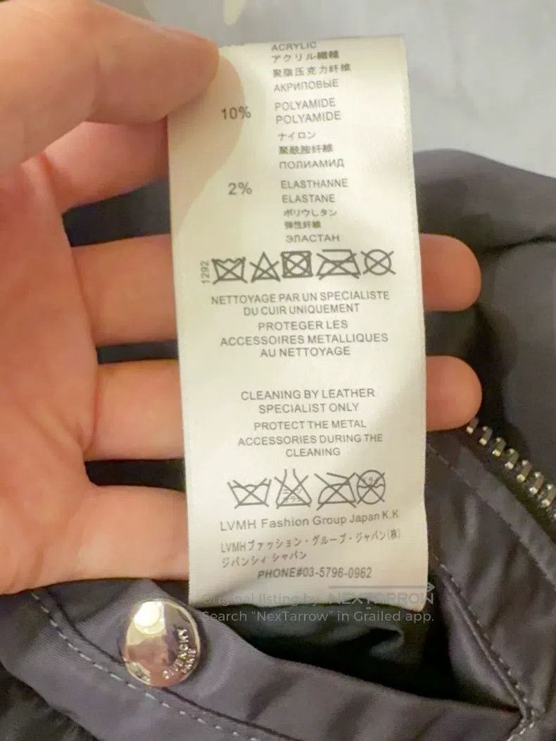 Givenchy Givenchy Size 48 New Black Leather Mixed Jacket, Size 48 Size US M / EU 48-50 / 2 - 9 Thumbnail