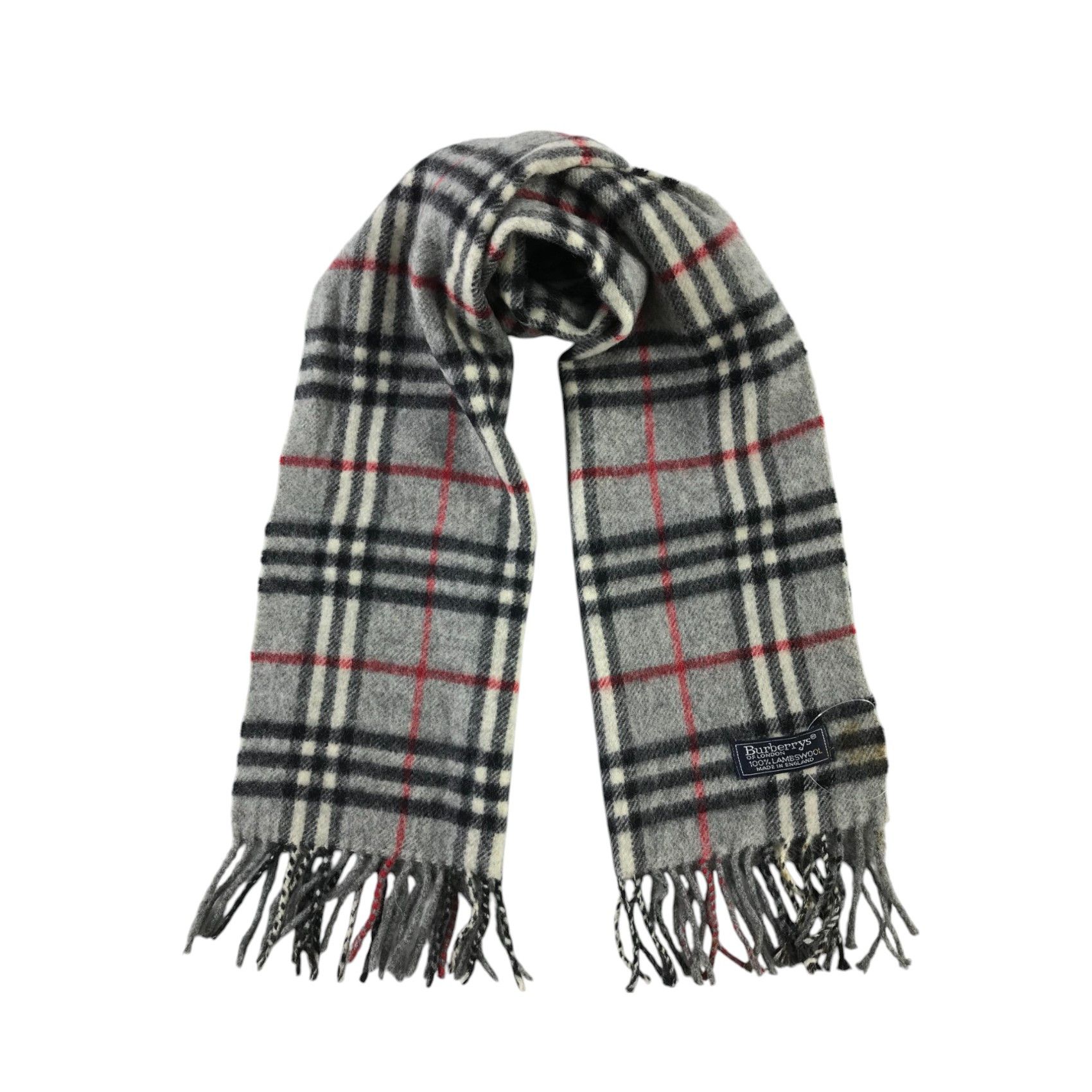 Burberry × Vintage Burberry Scarf / Muffler / Neckwear - WW1964 Size ONE SIZE - 1 Thumbnail