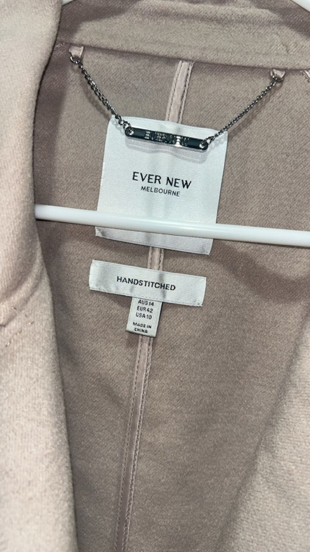 Other Women's Ever New Beige Double-Breasted Trench Coat Size 10 Size L / US 10 / IT 46 - 3 Thumbnail