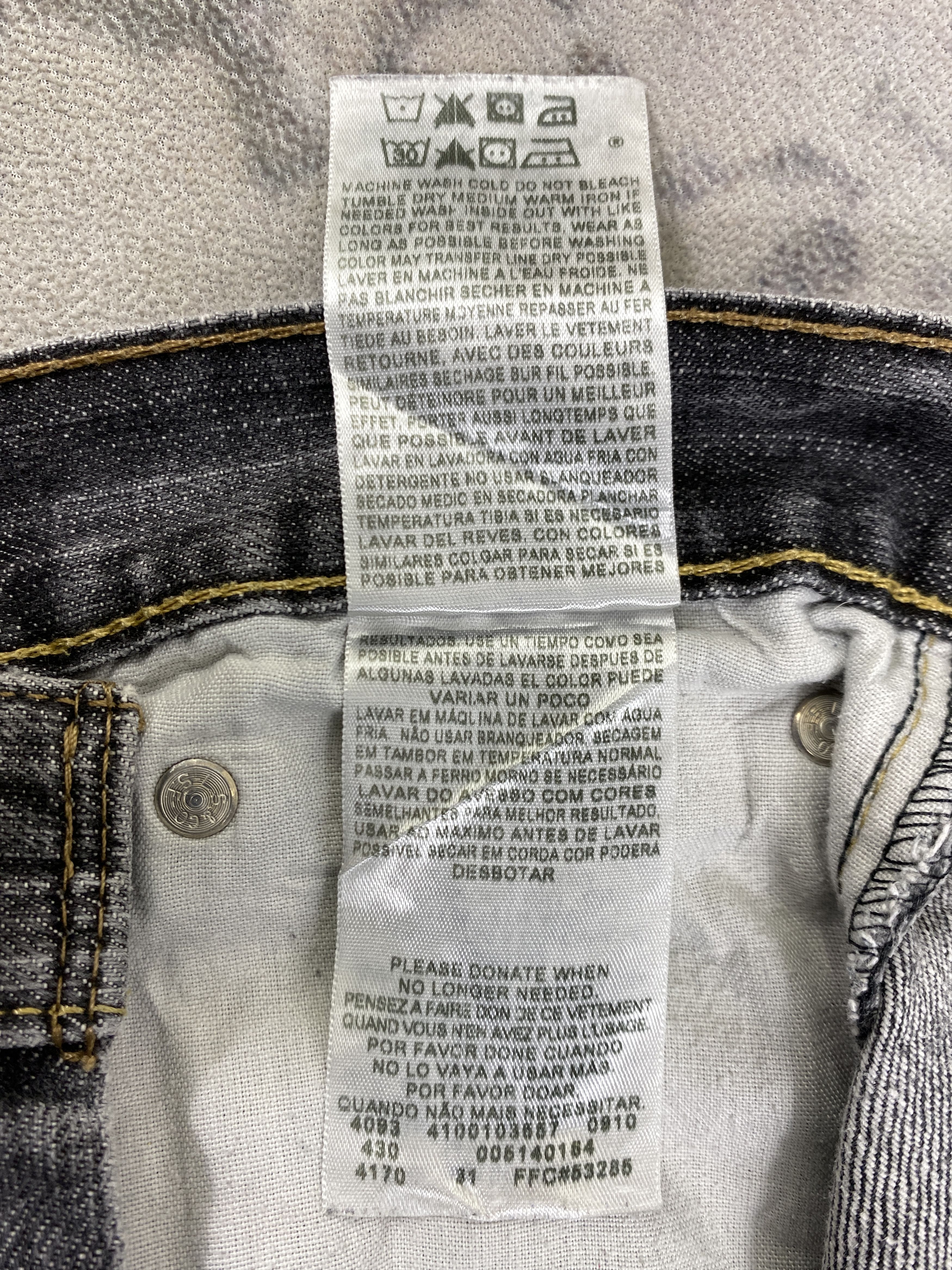 Levi's Black Vintage Levi's 514 Slim Straight Denim 32x34 -JN406 Size US 32 / EU 48 - 8 Thumbnail