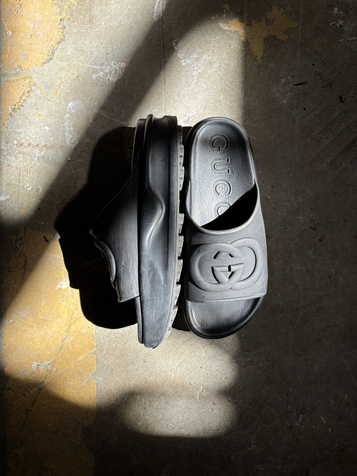 Gucci Gucci black platform slides Size US 8.5 / EU 41-42 - 5 Thumbnail