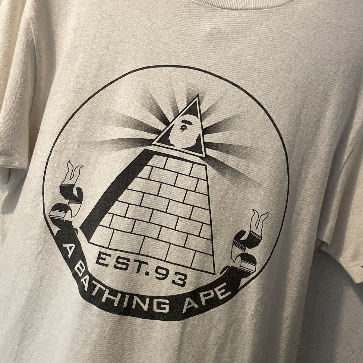 Bape × Vintage Vintage Bape Pyramid by A Bathing Ape Size US S / EU 44-46 / 1 - 2 Thumbnail