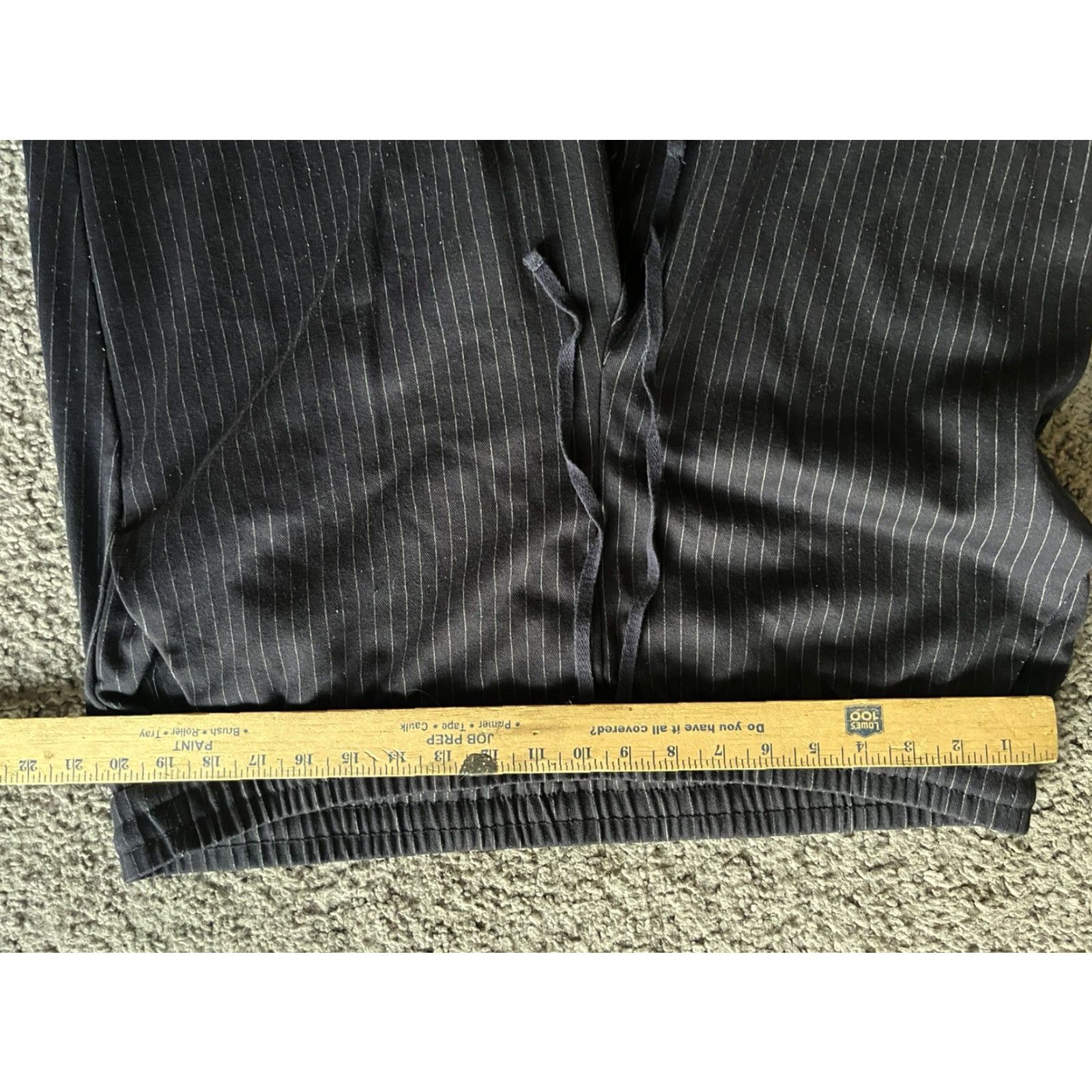 Loft Loft Activewear Pants Navy Blue Stripe Stretch Drawstring XL Womens Regular Polyester Blend Size 40" / US 18 - 6 Thumbnail