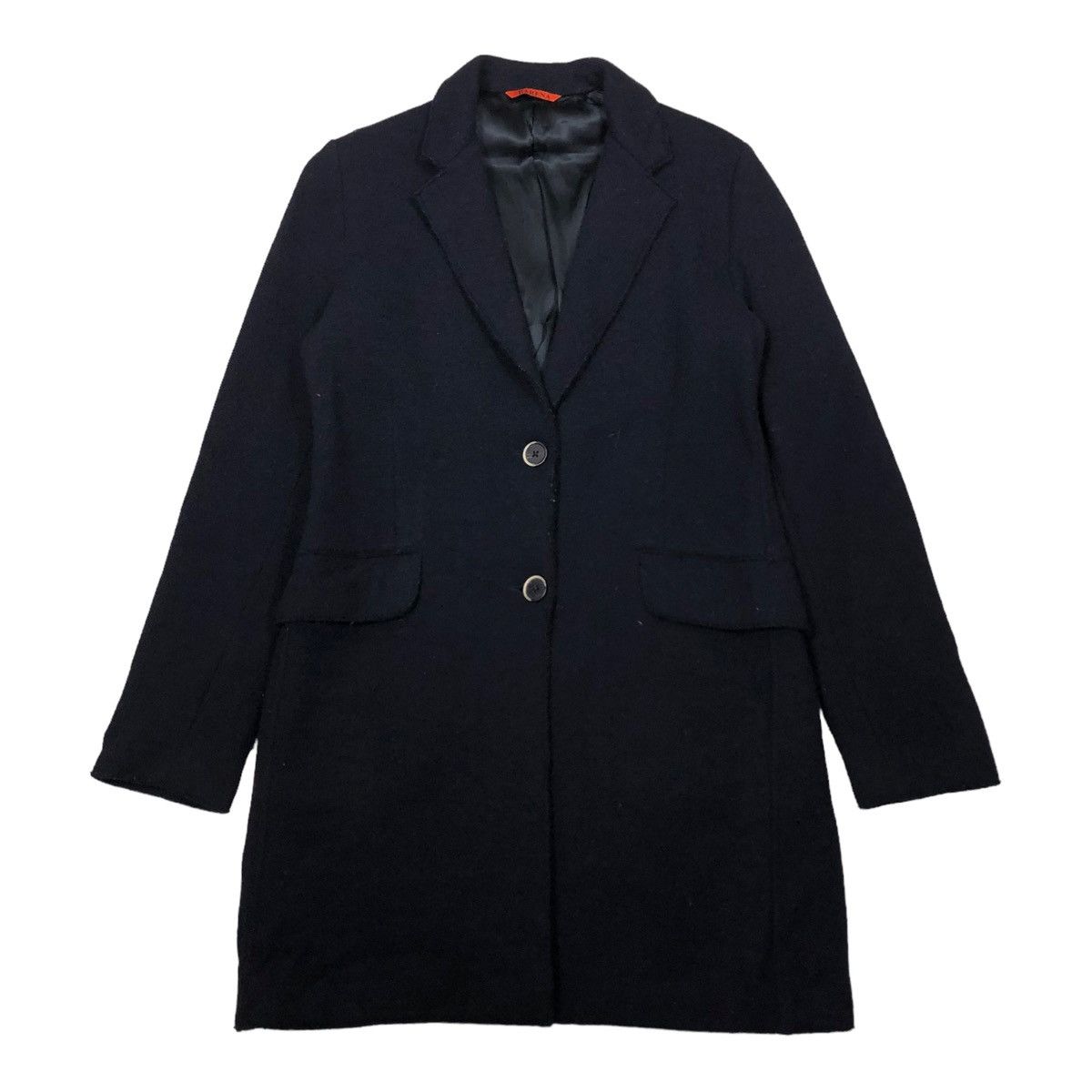 Barena 🔥RICH BLACK - WOOL LONG JACKET BARENA NEPENTHES CO LTD Size US S / EU 44-46 / 1 - 1 Thumbnail