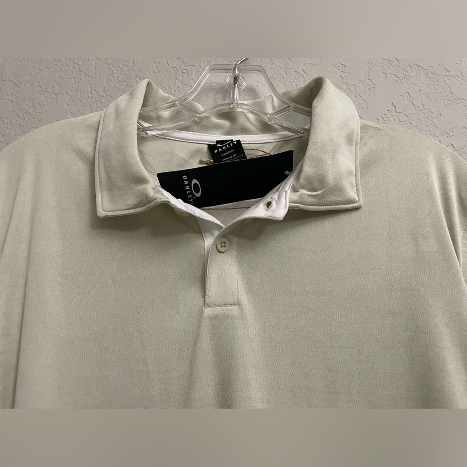 Oakley Oakley Aero Hydrolix S/S Polo Mens Large Mist/White Heather Size US L / EU 52-54 / 3 - 8 Thumbnail