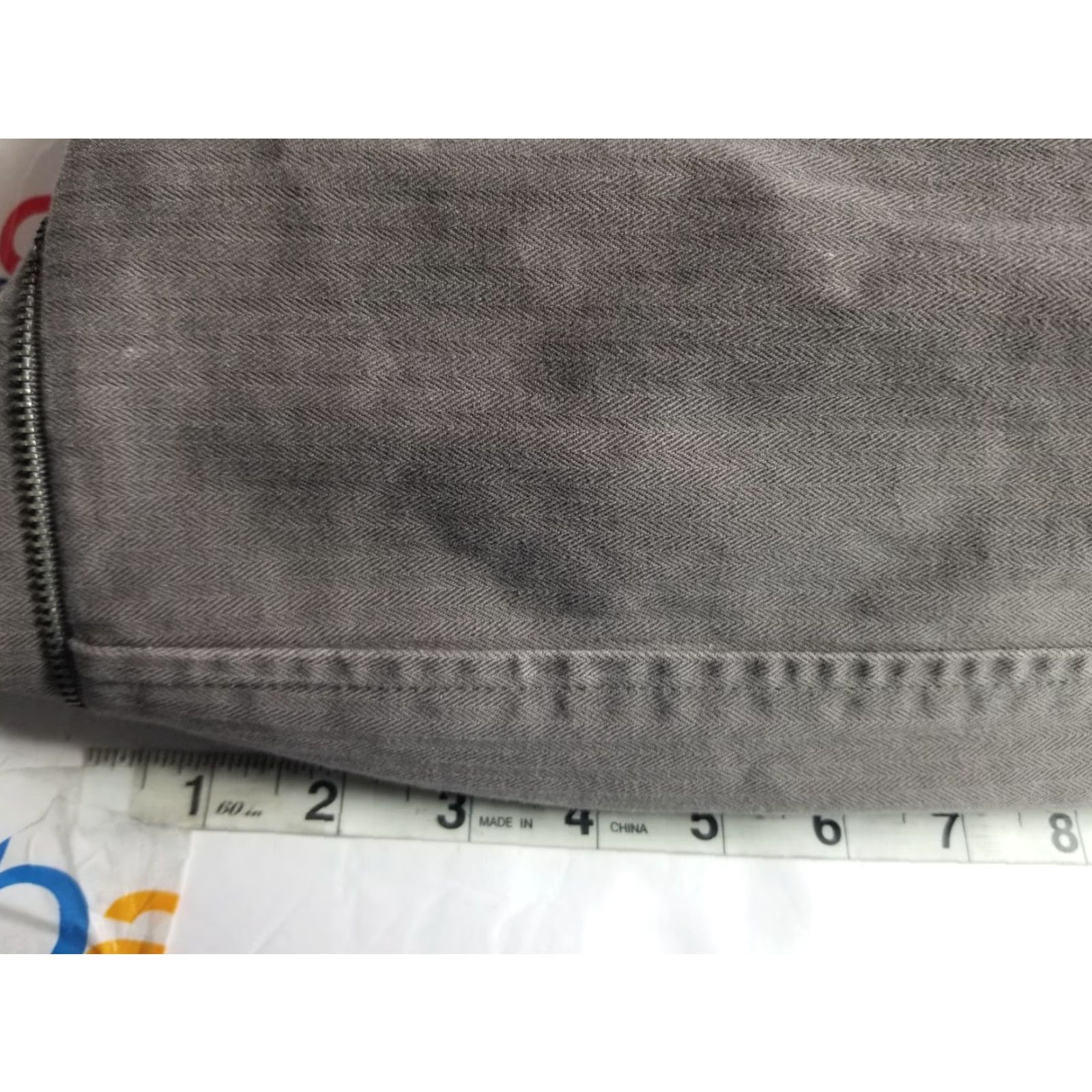 Armani Exchange AX Armani Exchange Denim Jacket Gray Zip Up Utility Jacket Size M Men's Bomber Jacket Casual Pockets All Seasons Mid-Length Canvas Cotton Gray Size US M / EU 48-50 / 2 - 5 Thumbnail