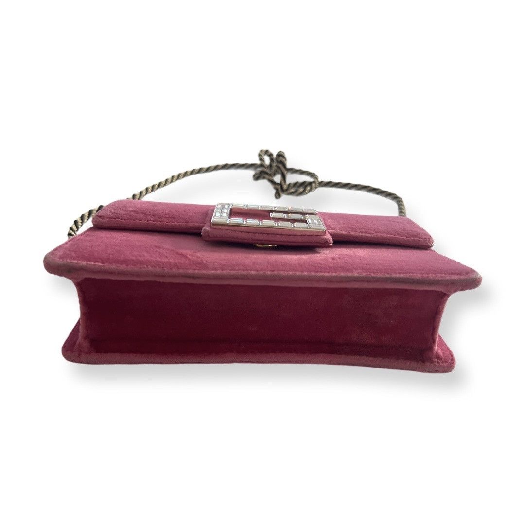 Gucci Gucci Square velvet pink mini bag Size ONE SIZE - 3 Thumbnail