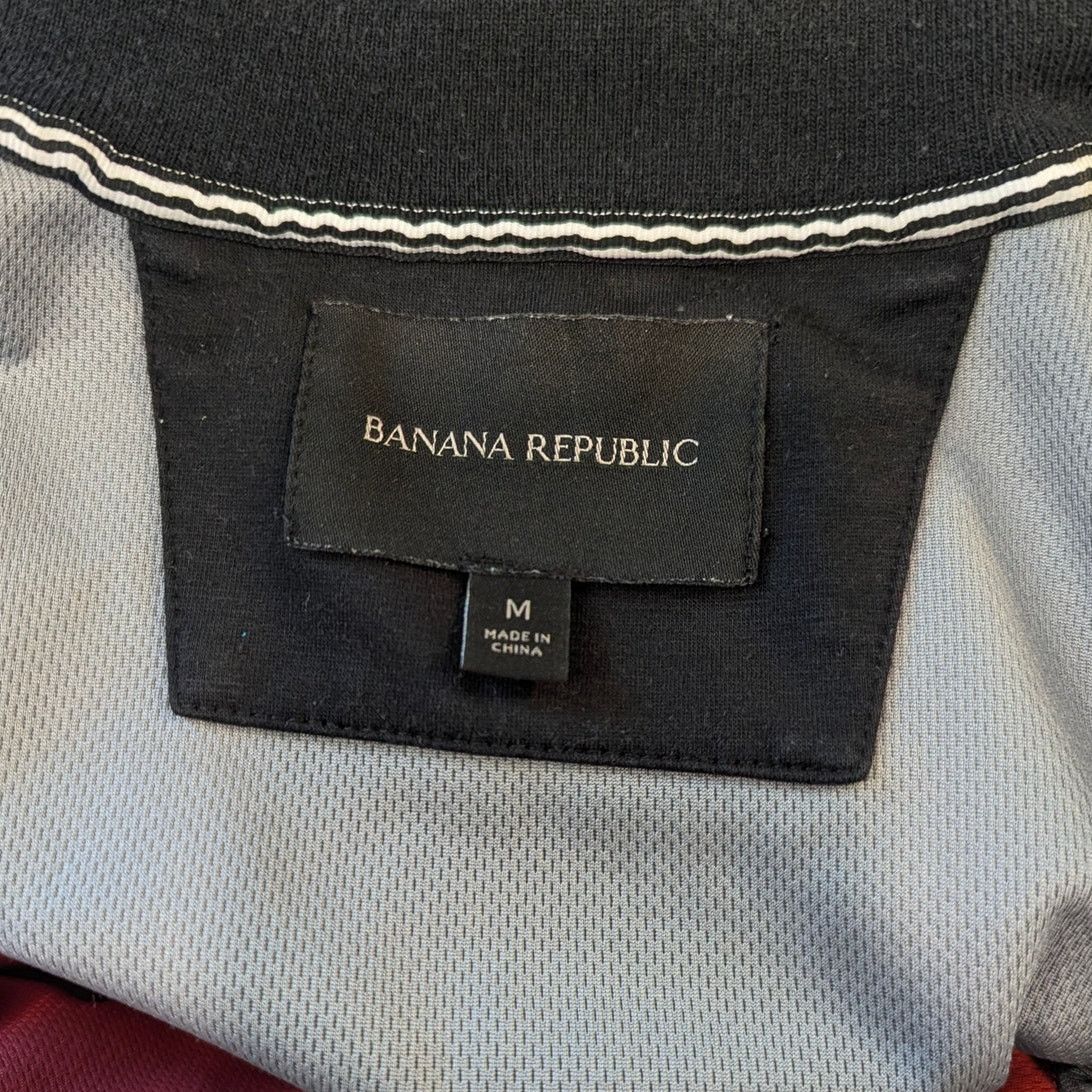 Banana Republic Banana Republic Soft Shell Grey Black Bomber Jacket Medium Size US M / EU 48-50 / 2 - 6 Thumbnail