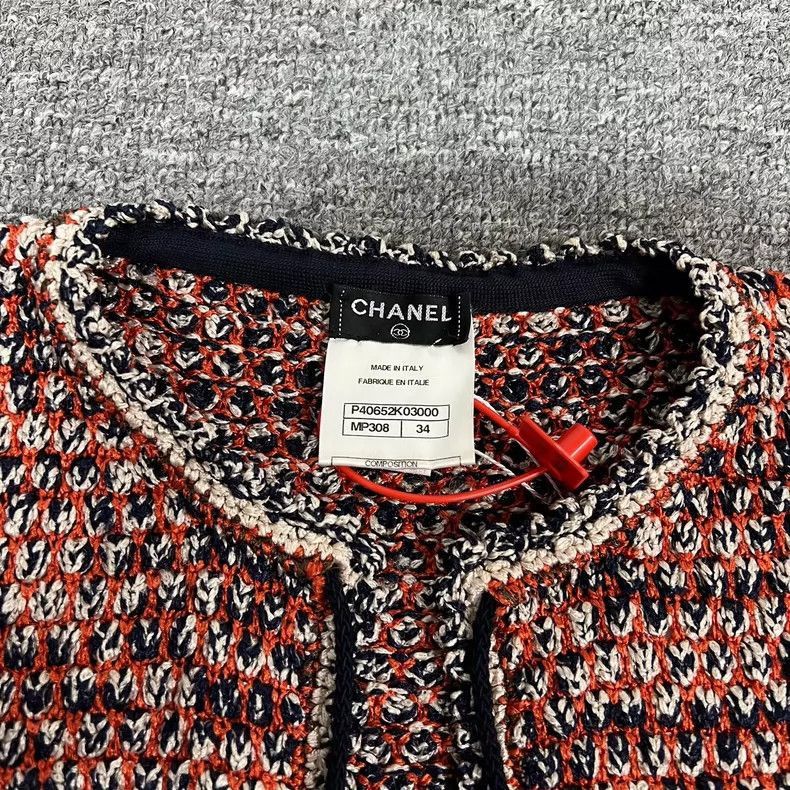 Chanel Chanel Double C Woven Knit Cardigan Size XS / US 0-2 / IT 36-38 - 6 Thumbnail