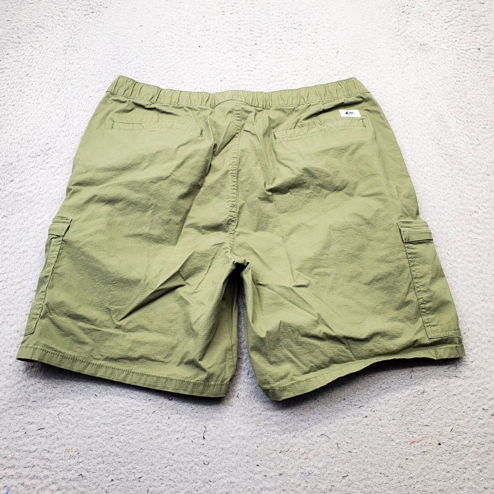Quiksilver Quiksilver Cargo Shorts Mens L Green Casual Athletic Fit Drawstring Waist Size US 33 - 2 Thumbnail