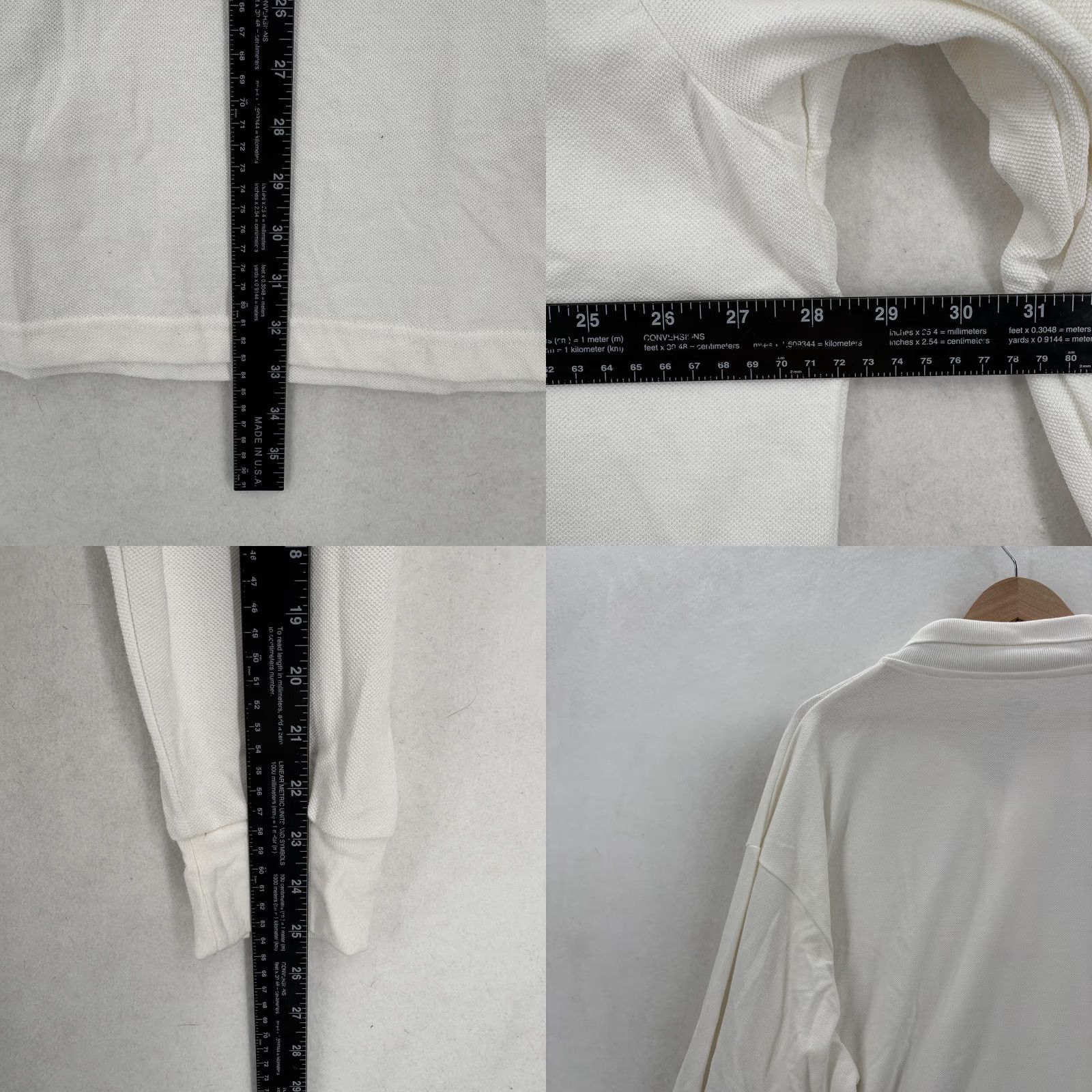 Dickies Dickies Polo Shirt Mens 2XL White Long Sleeve Pique Easy Care Work Uniform NWT Size US XXL / EU 58 / 5 - 8 Thumbnail