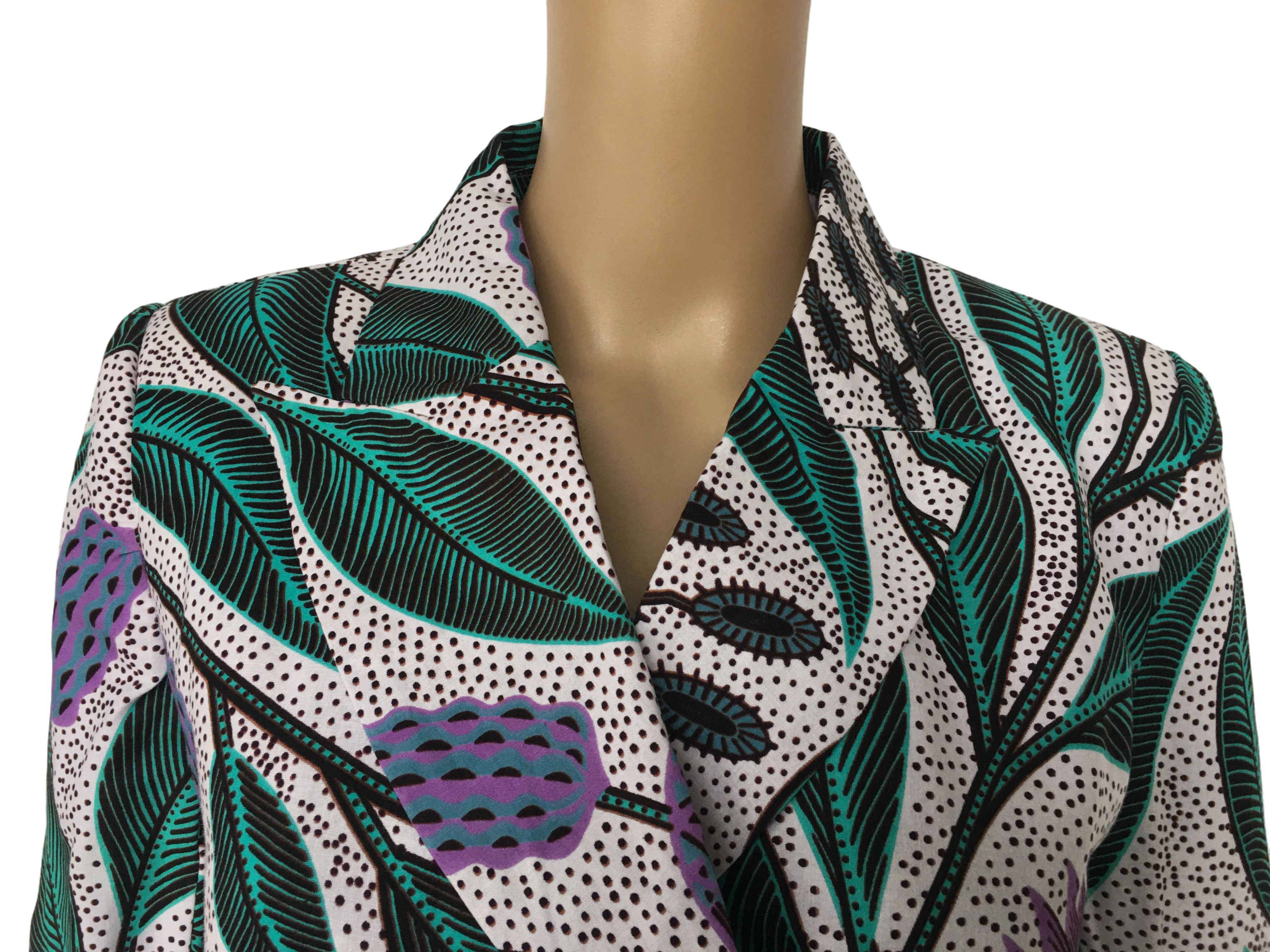 Other Cotton Jacket Women Suit African Ankara Print Size XXL / US 16-18 / IT 52-54 - 3 Thumbnail