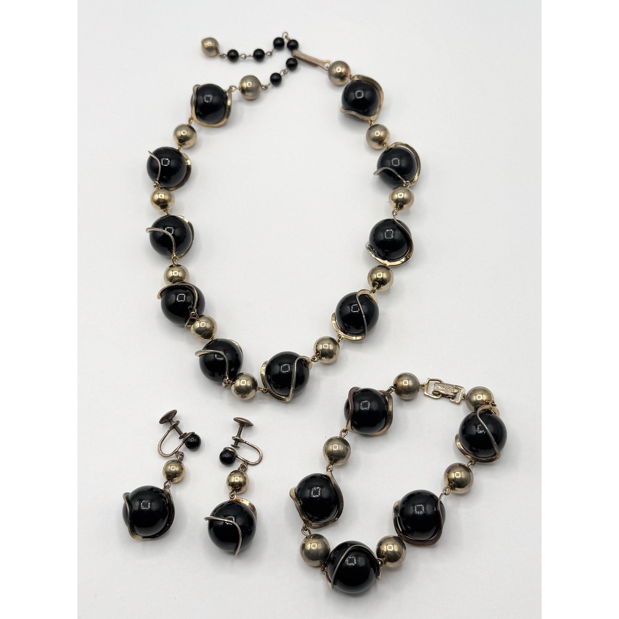 Vintage Vintage Coro MCM wrapped beads necklace bracelet & earrings Size ONE SIZE - 6 Thumbnail