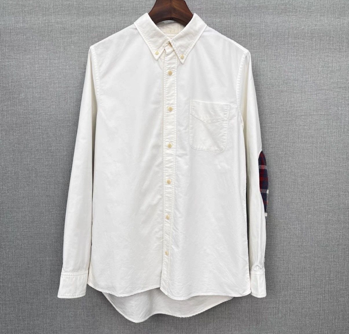Visvim VISVIM White Water-Drop Fabric & Plaid Paneled Shirt Size US M / EU 48-50 / 2 - 1 Thumbnail
