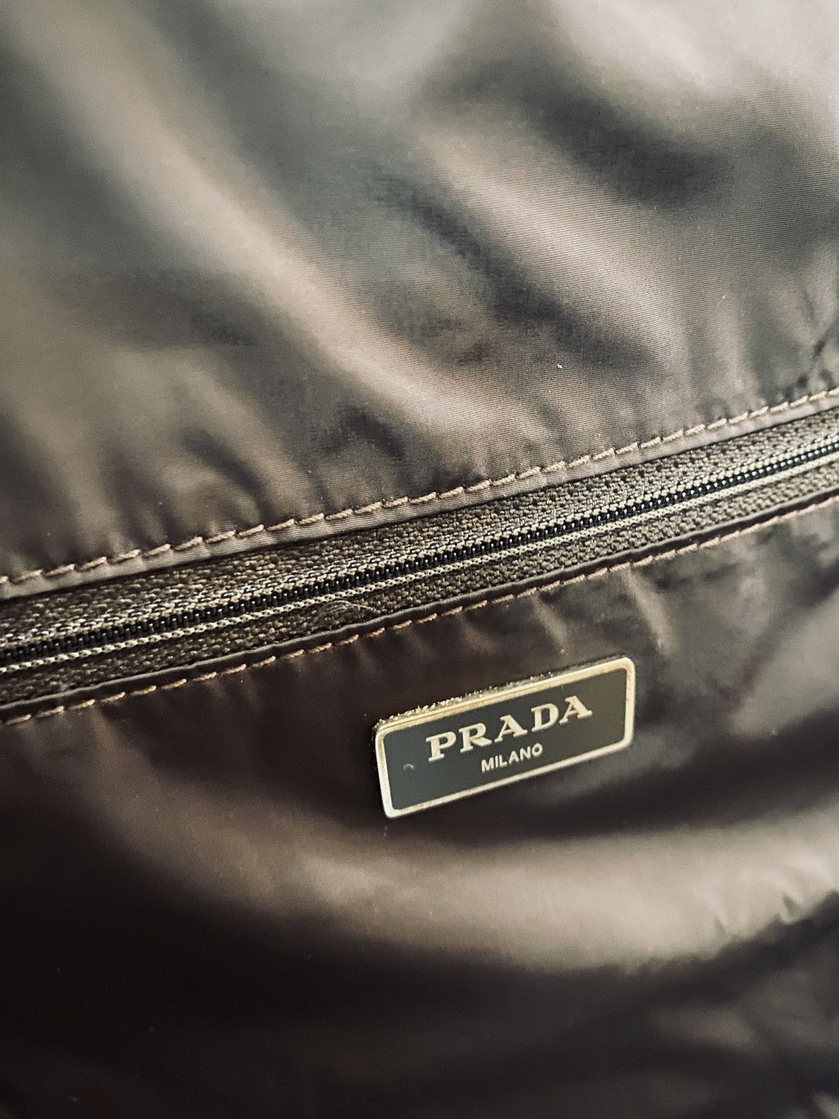 Prada Prada 🇮🇹 tabacco esquire’s techno logo reversible tote NEW Size ONE SIZE - 9 Thumbnail